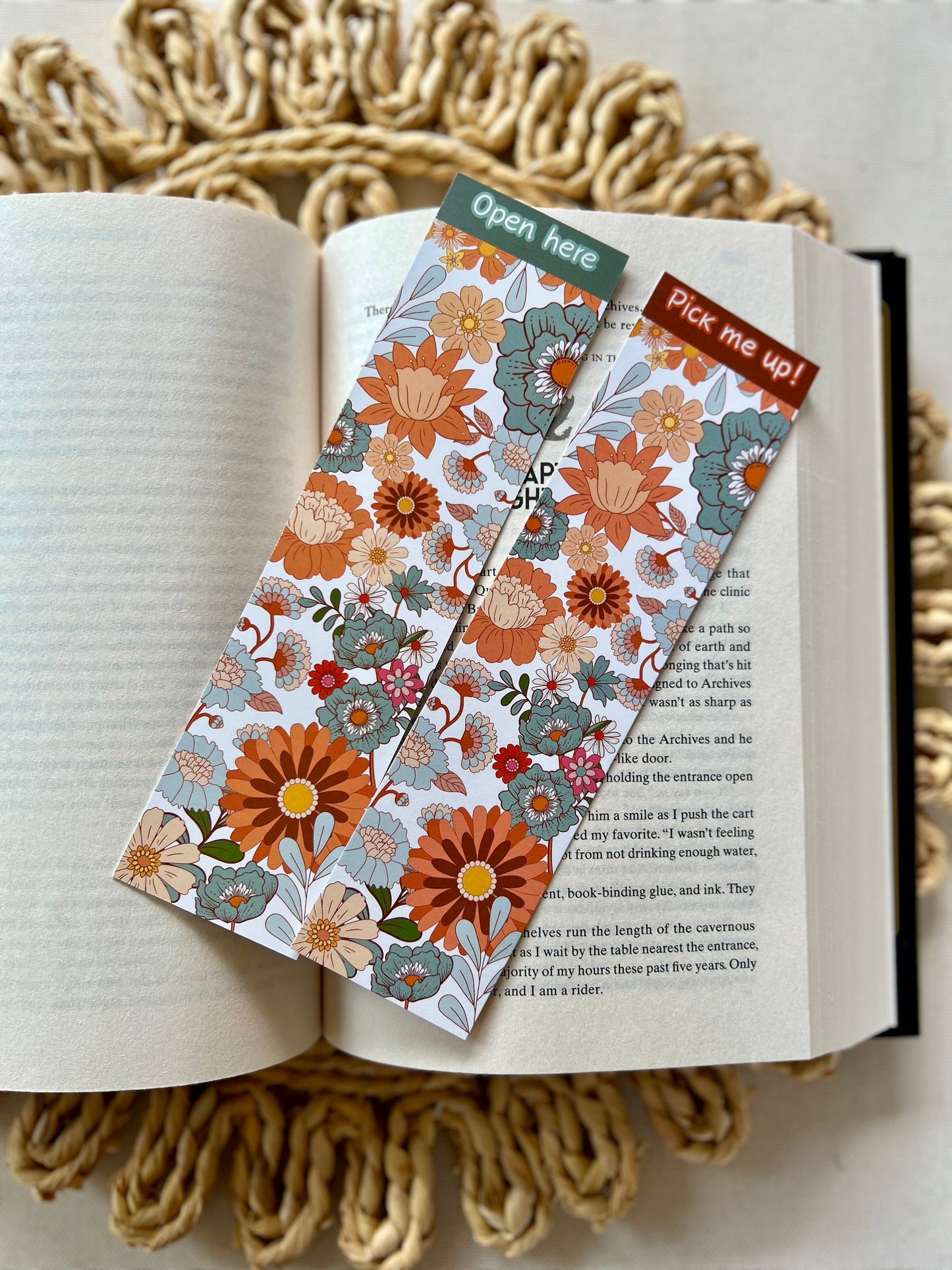 Florals open here Classic Bookmark