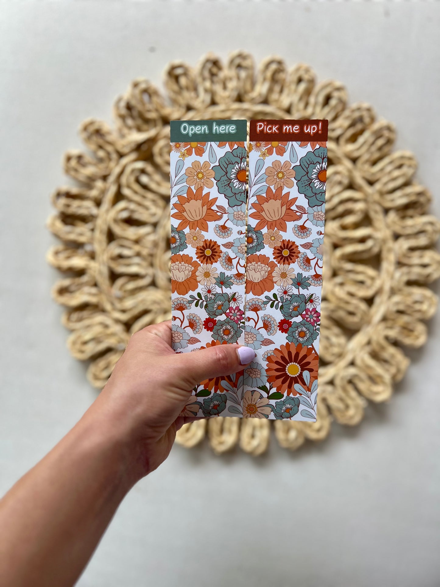 Florals open here Classic Bookmark