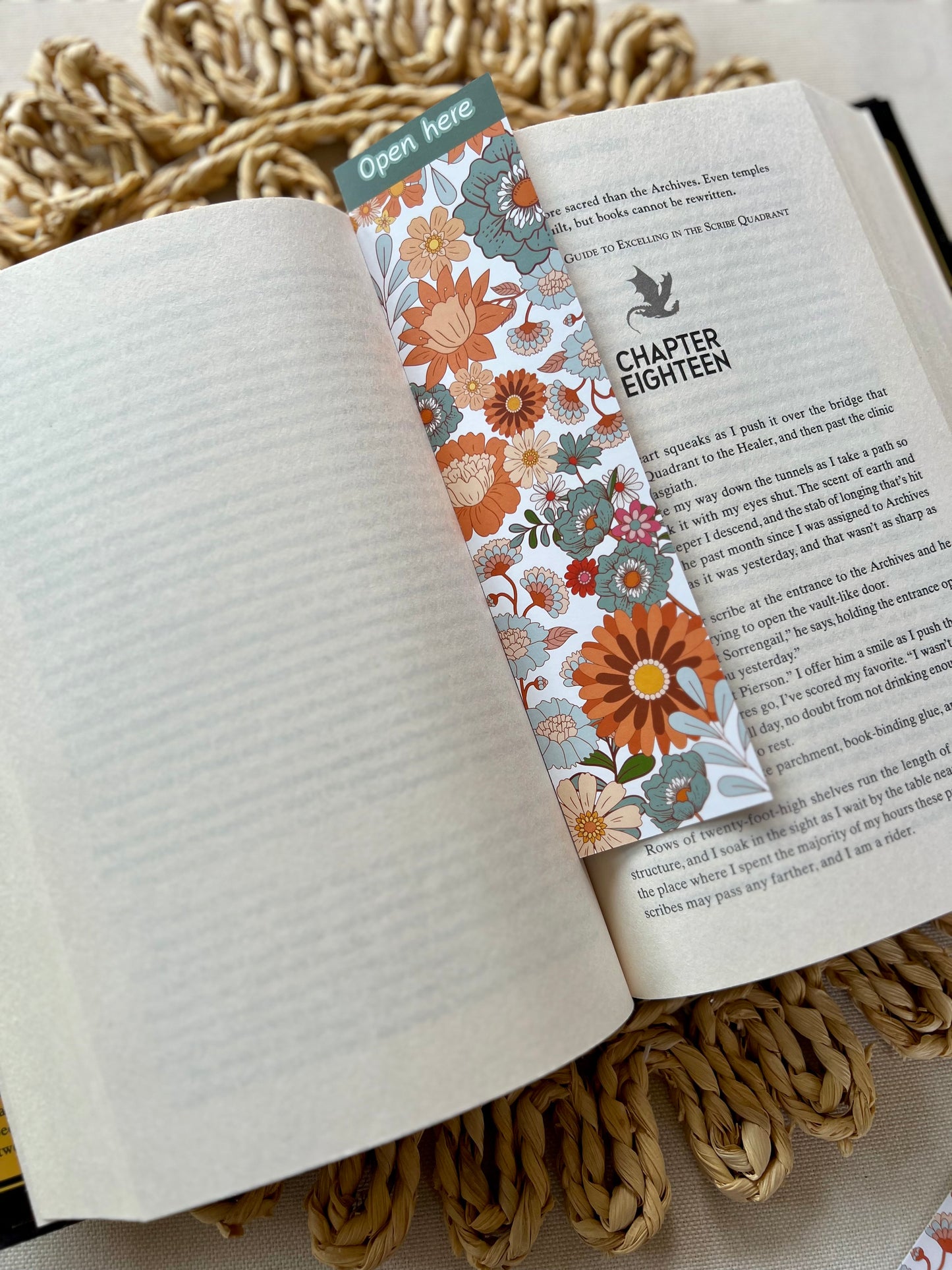 Florals open here Classic Bookmark