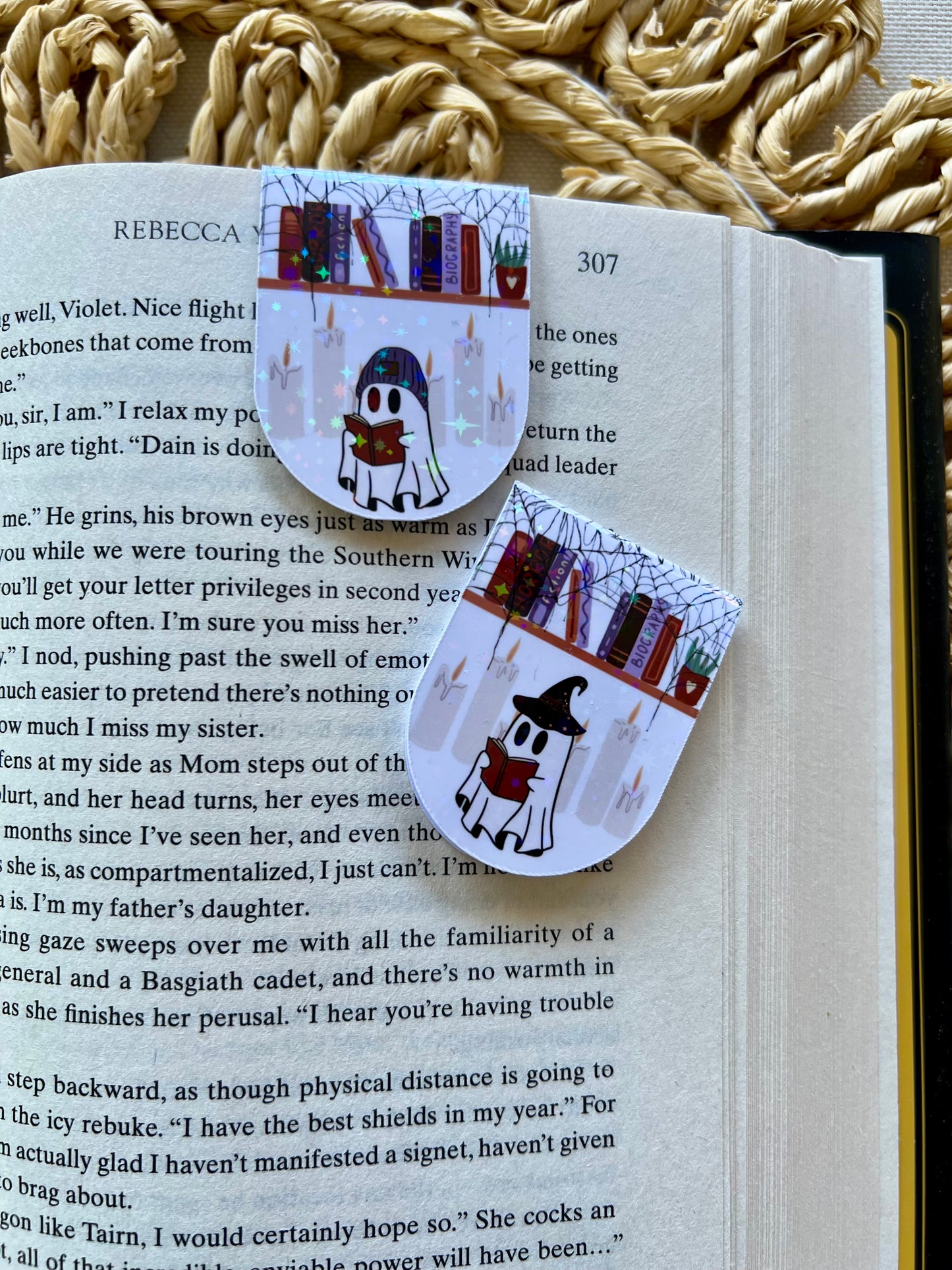 Library ghost Magnetic Bookmark