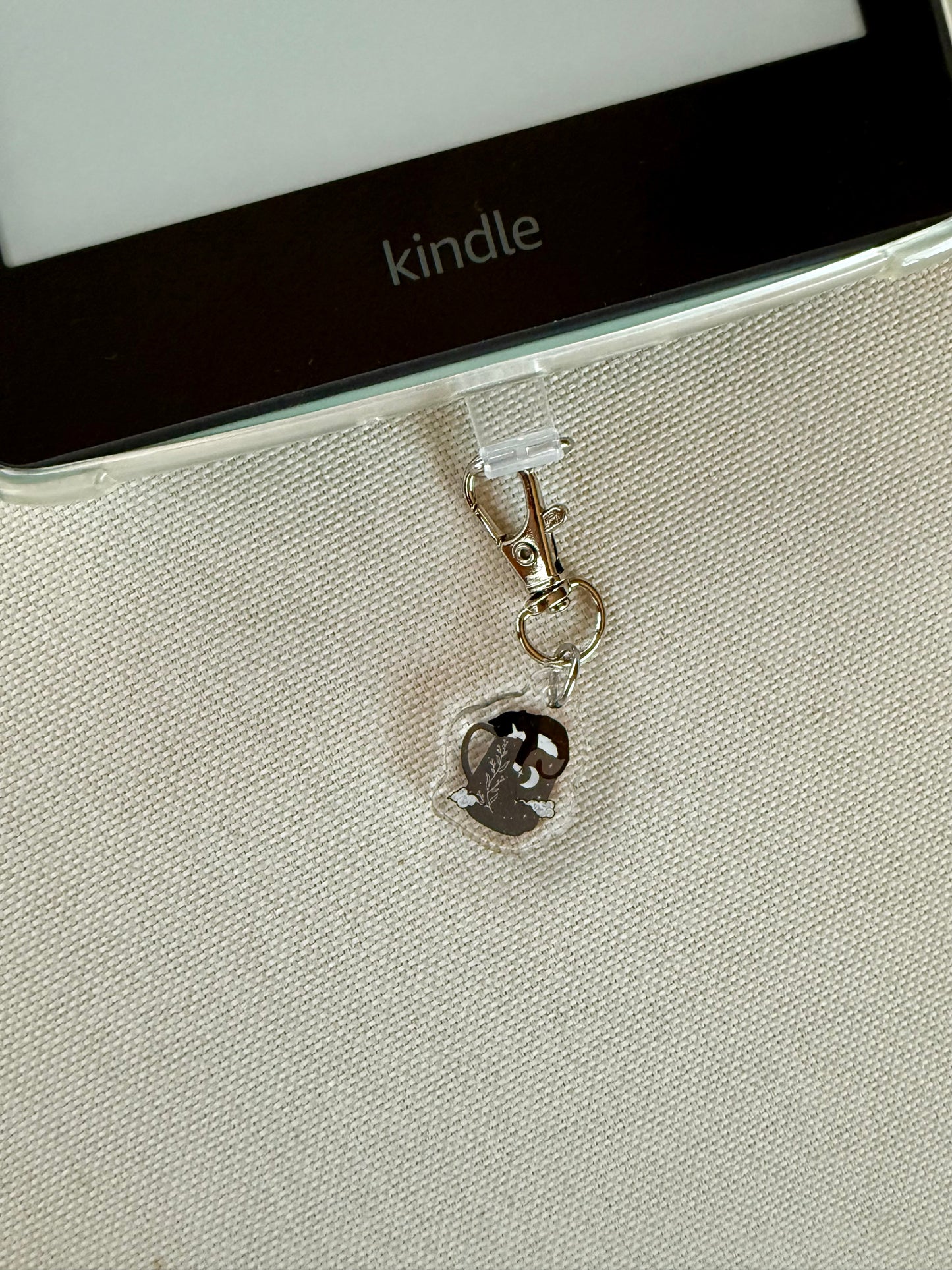 Coffee Cat Tethered Charm