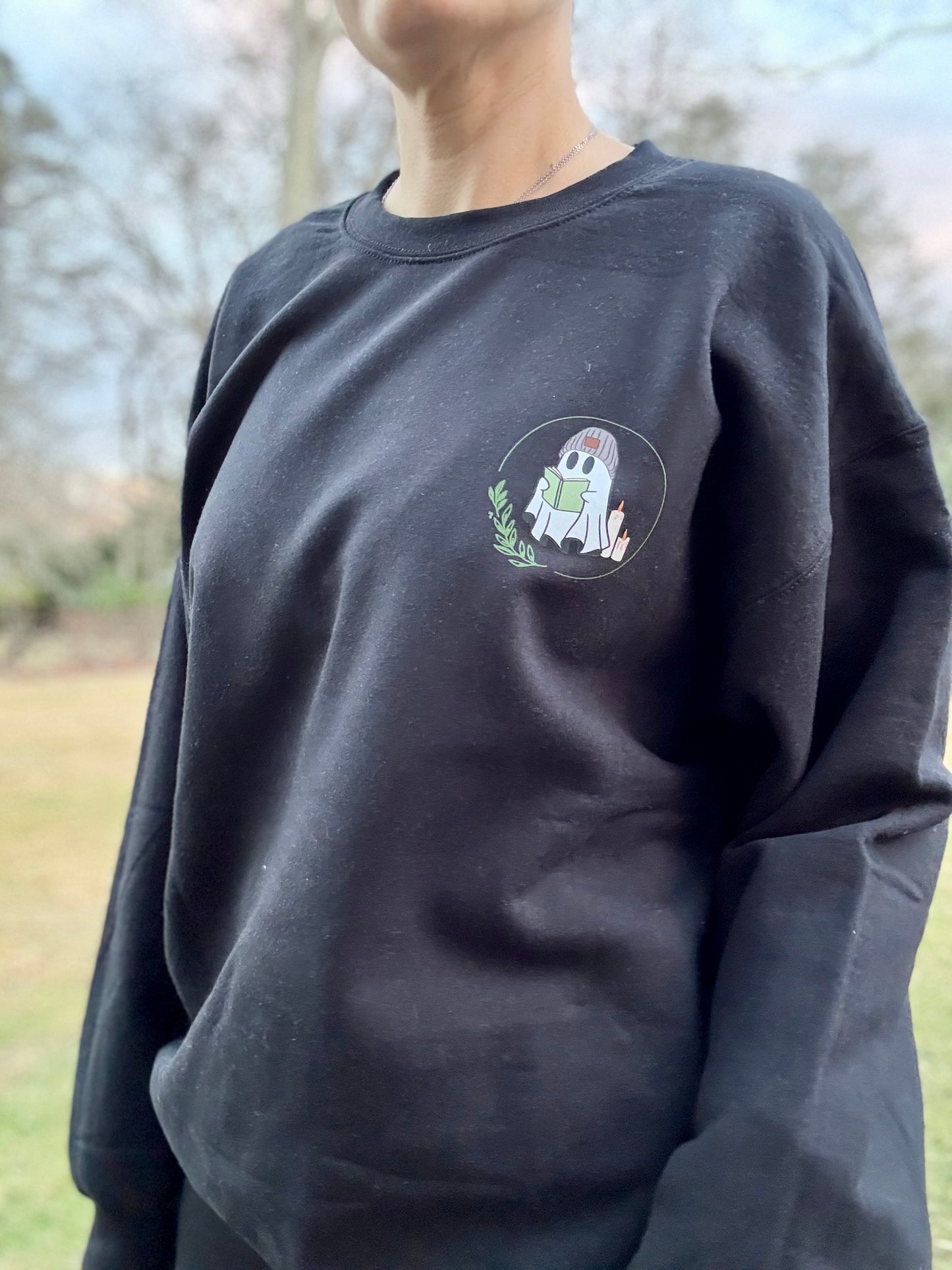 Library Ghost Shirt (BACK & POCKET DESIGN)