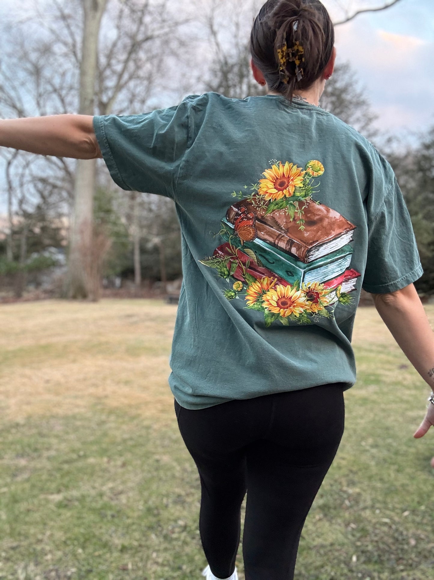 Sunflower Book Stack Shirt