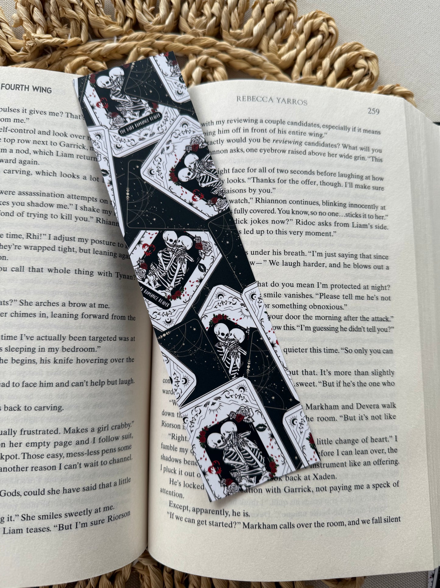 The Dark Romance Reader Tarot Card Classic Bookmark