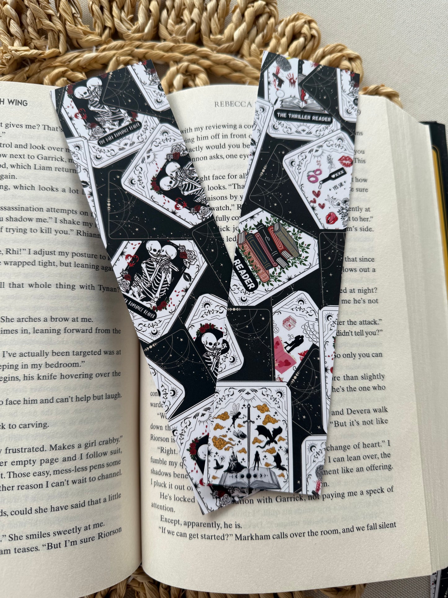 The Dark Romance Reader Tarot Card Classic Bookmark