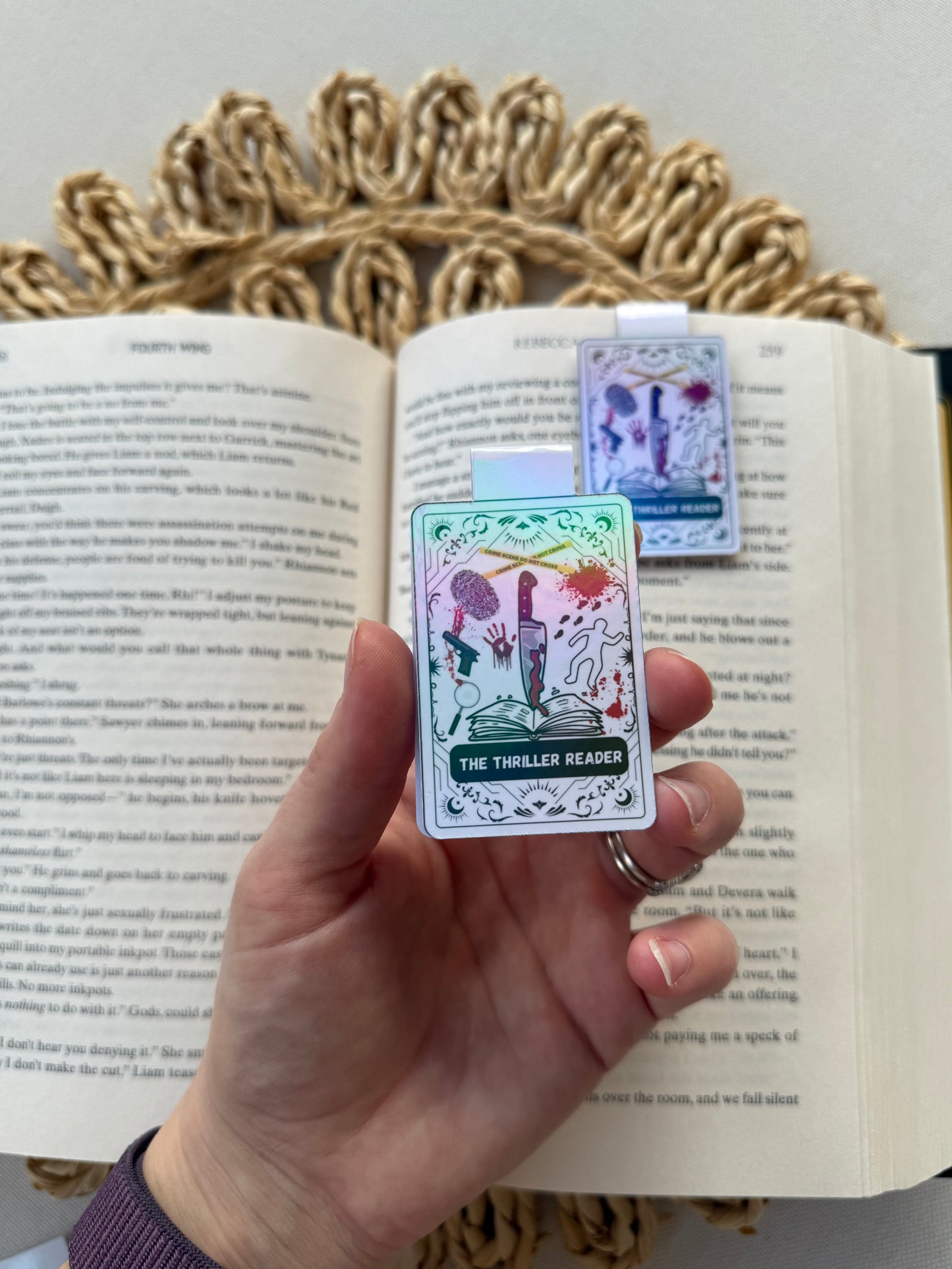 The Thriller Reader Tarot Card Magnetic Bookmark (holographic)