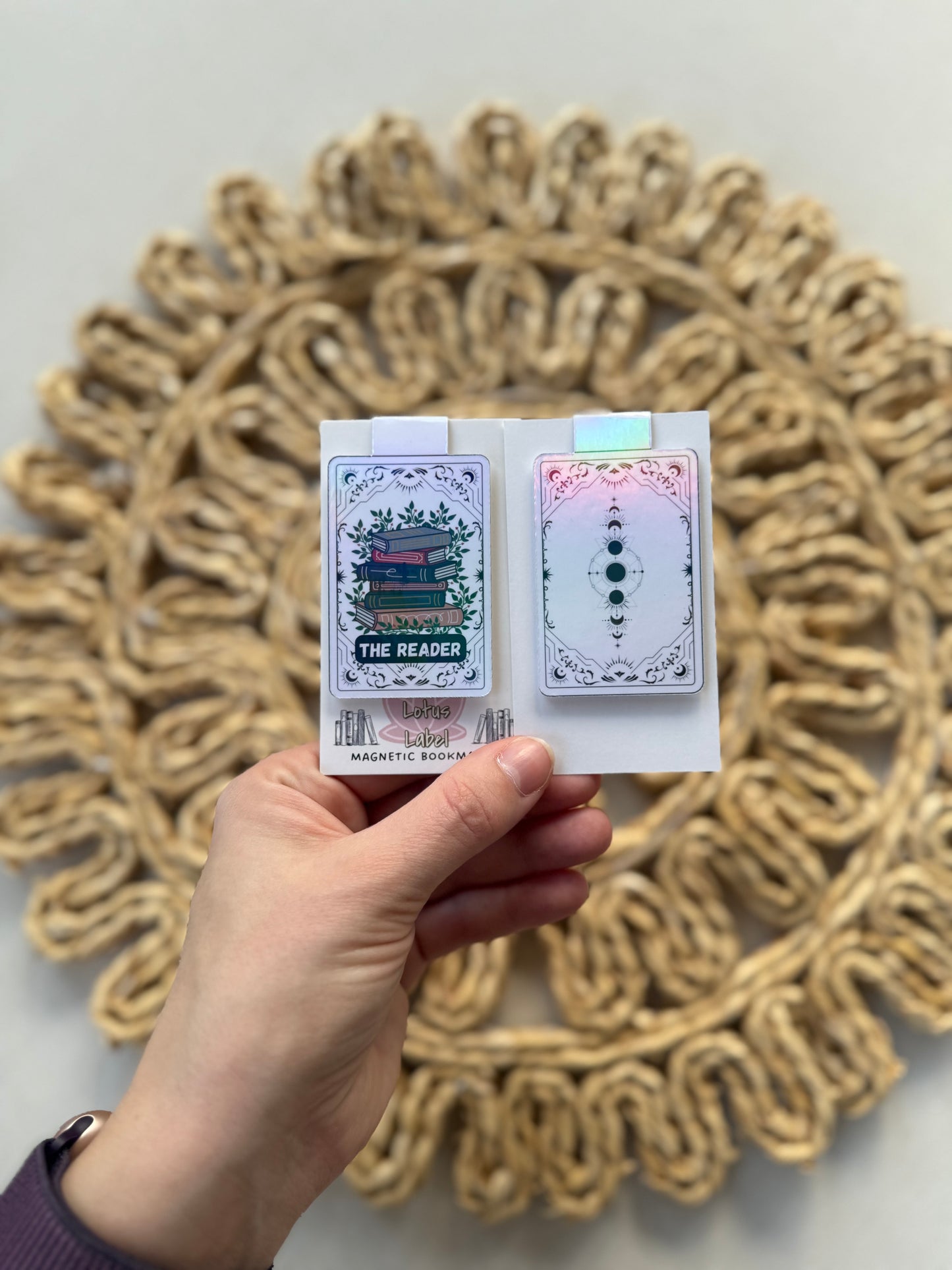 The Reader Tarot Card Magnetic Bookmark (holographic)
