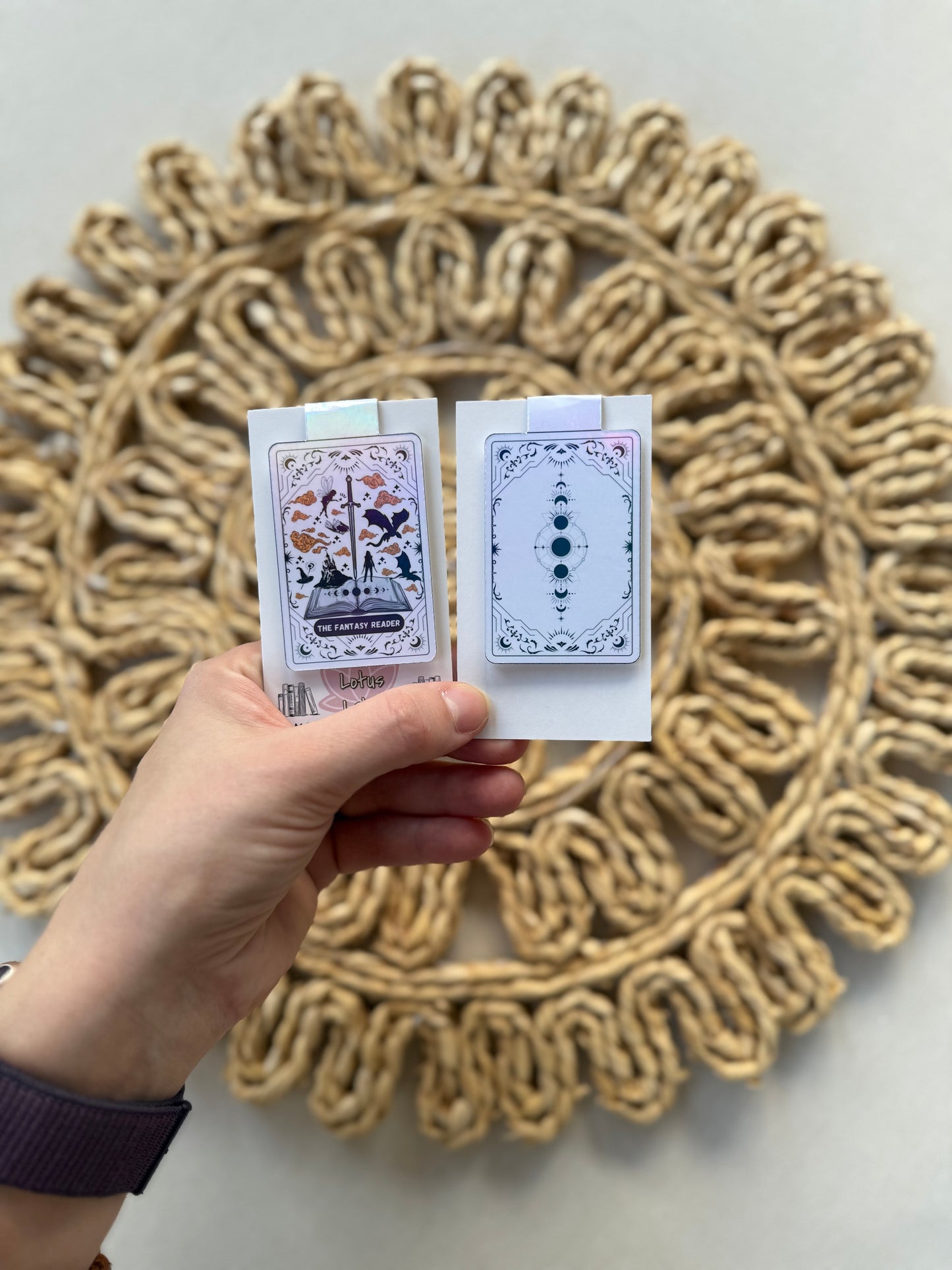 The Fantasy Reader Tarot Card Magnetic Bookmark (holographic)