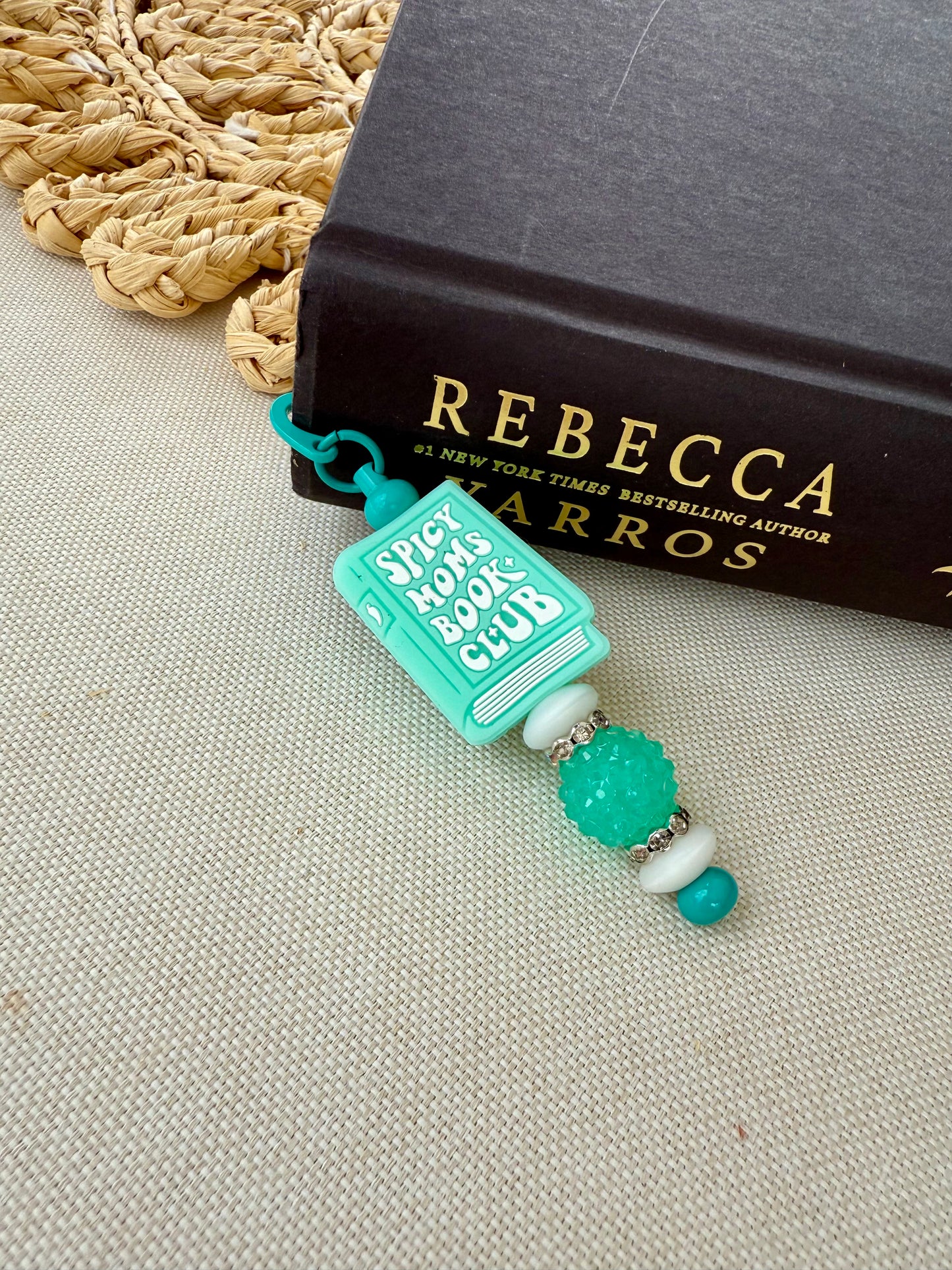 Spicy Moms Book Club Silicone Beaded Bookmark
