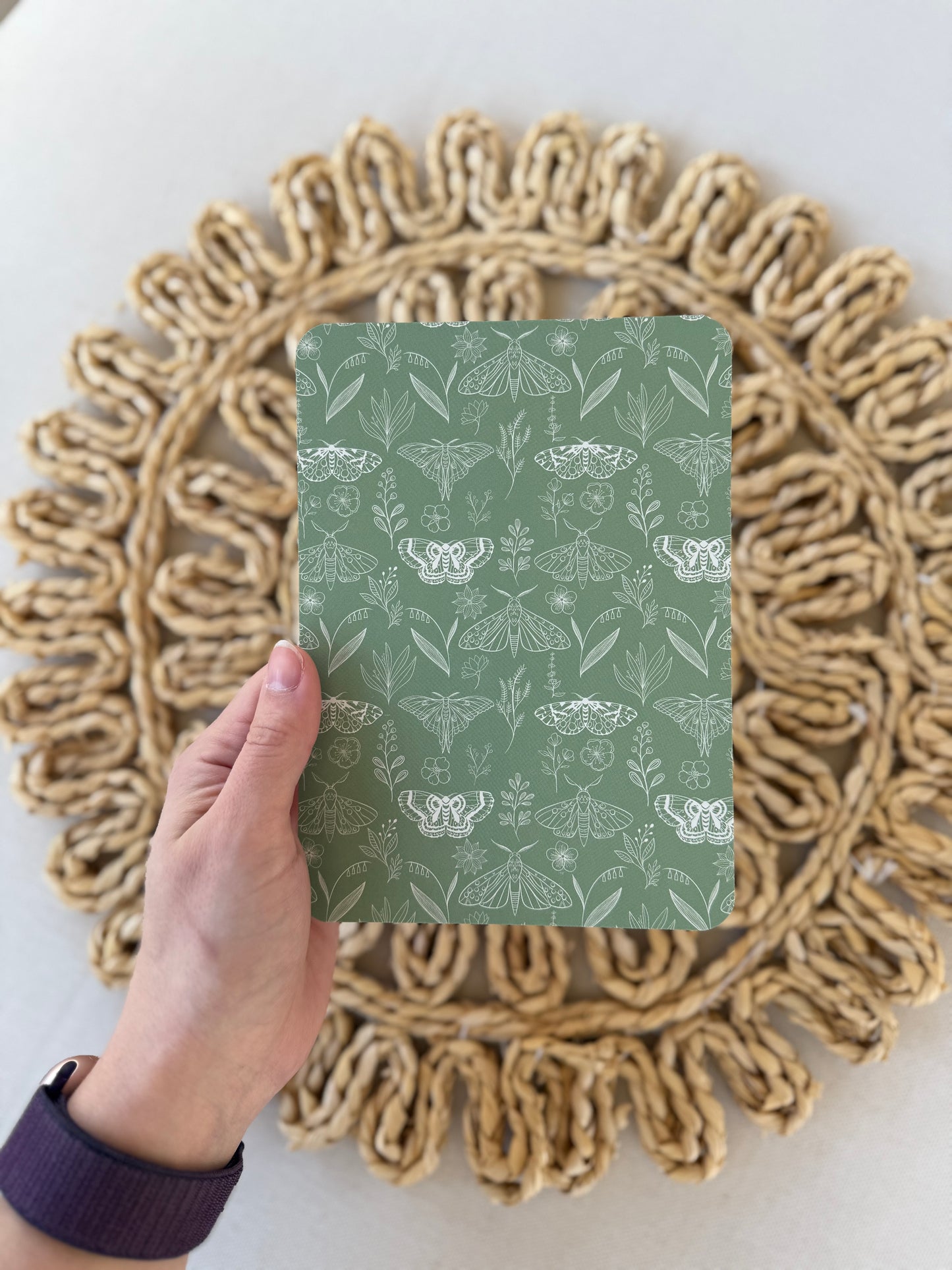 Sage green Moth Kindle Insert