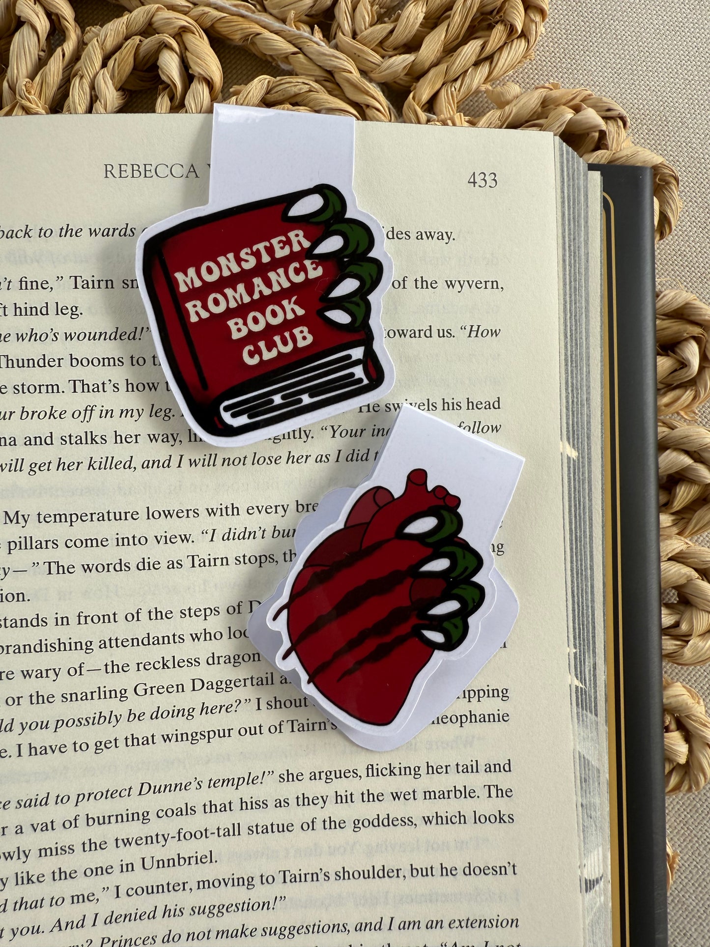 Monster Romance Book Club Magnetic Bookmark