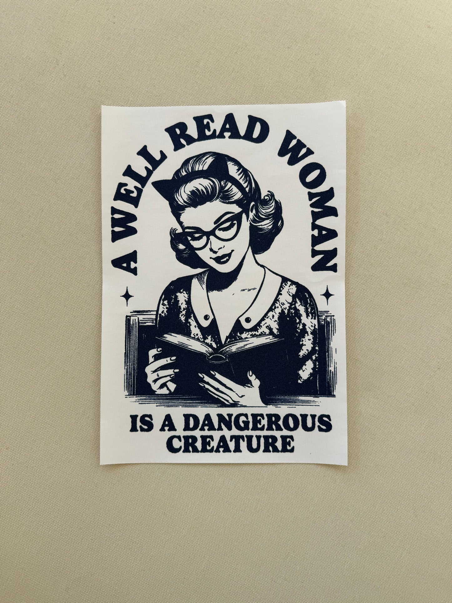 A well read woman Shirt (navy ink)