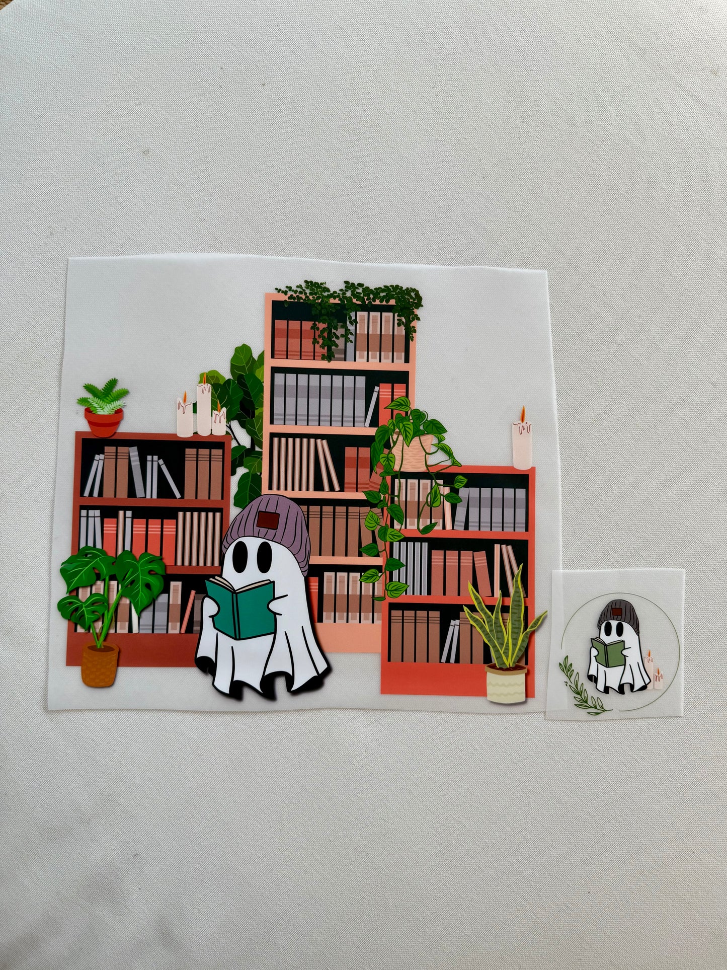 Library Ghost Shirt (BACK & POCKET DESIGN)