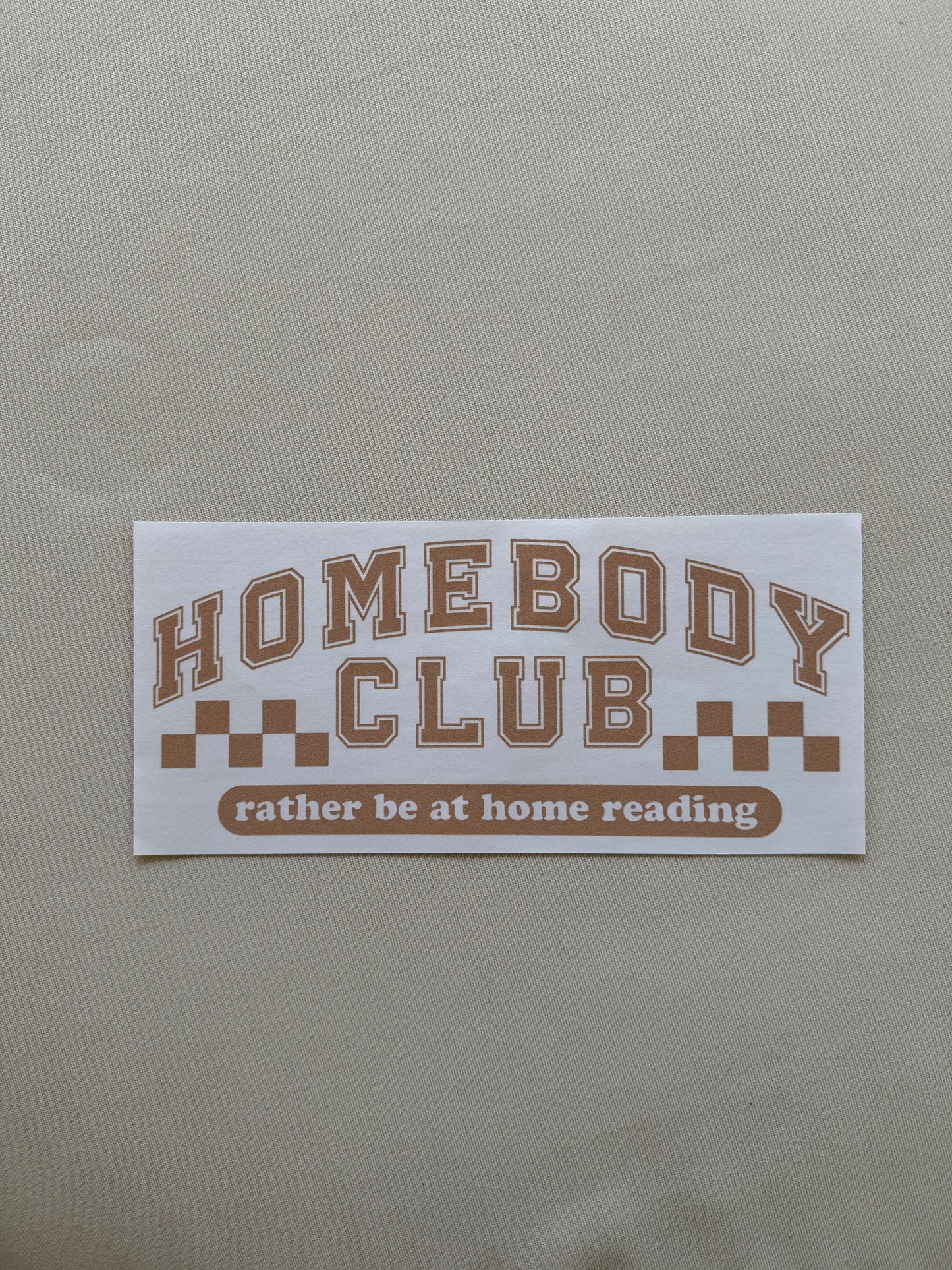 Homebody Club Shirt (beige ink)