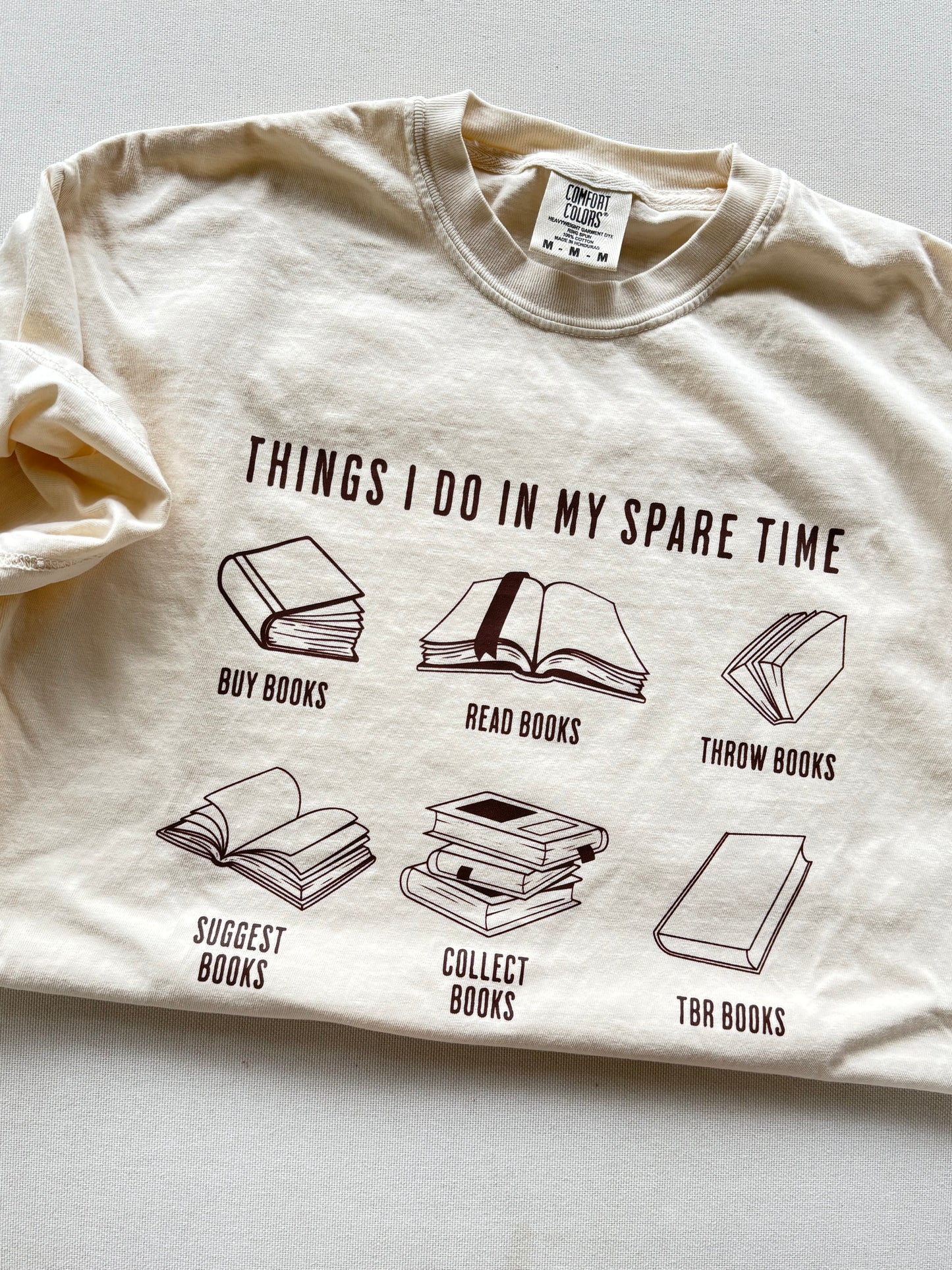Things I do in my spare time Shirt (brown ink)