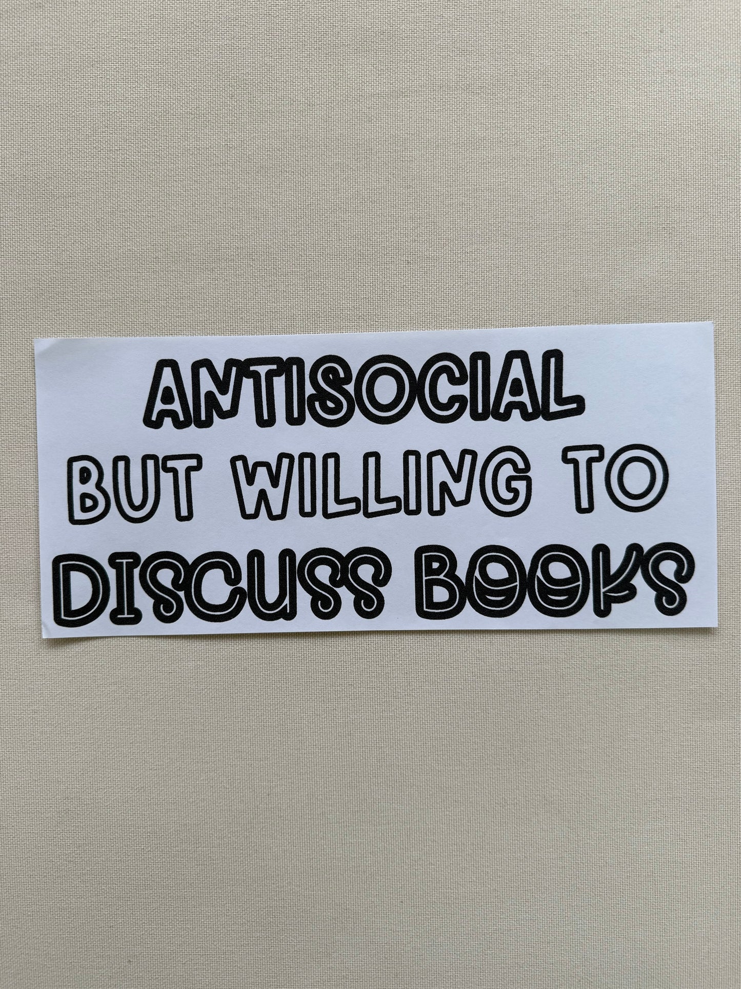 Antisocial but willing to discuss books Shirts
