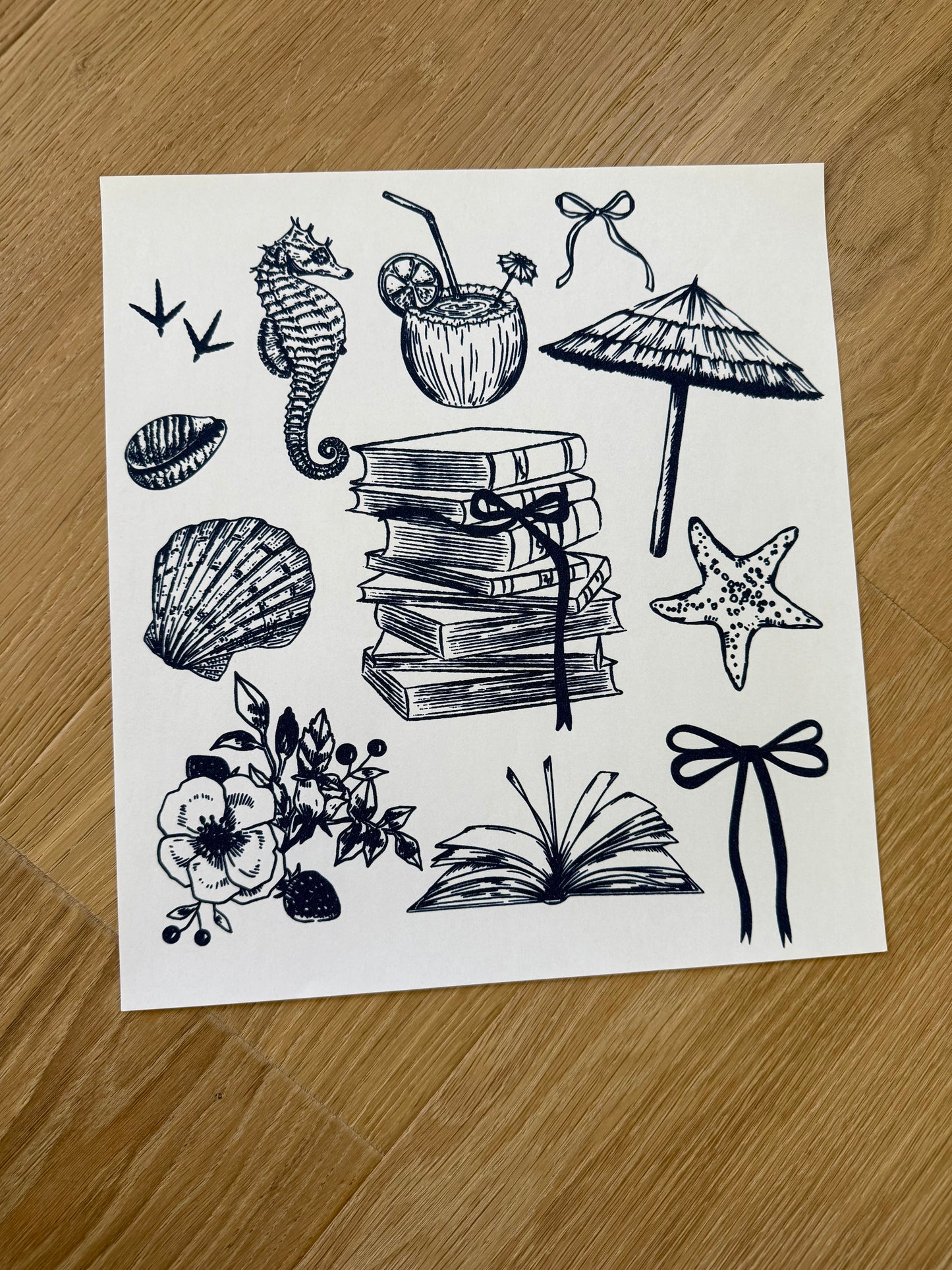 Summer Reading (navy ink) Shirt