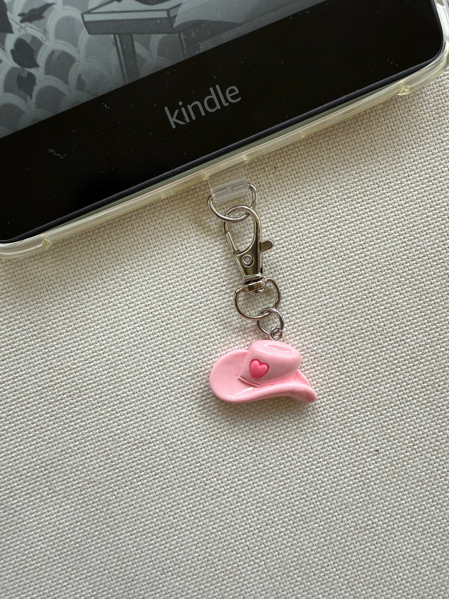 Cowgirl Hat Tethered Charm