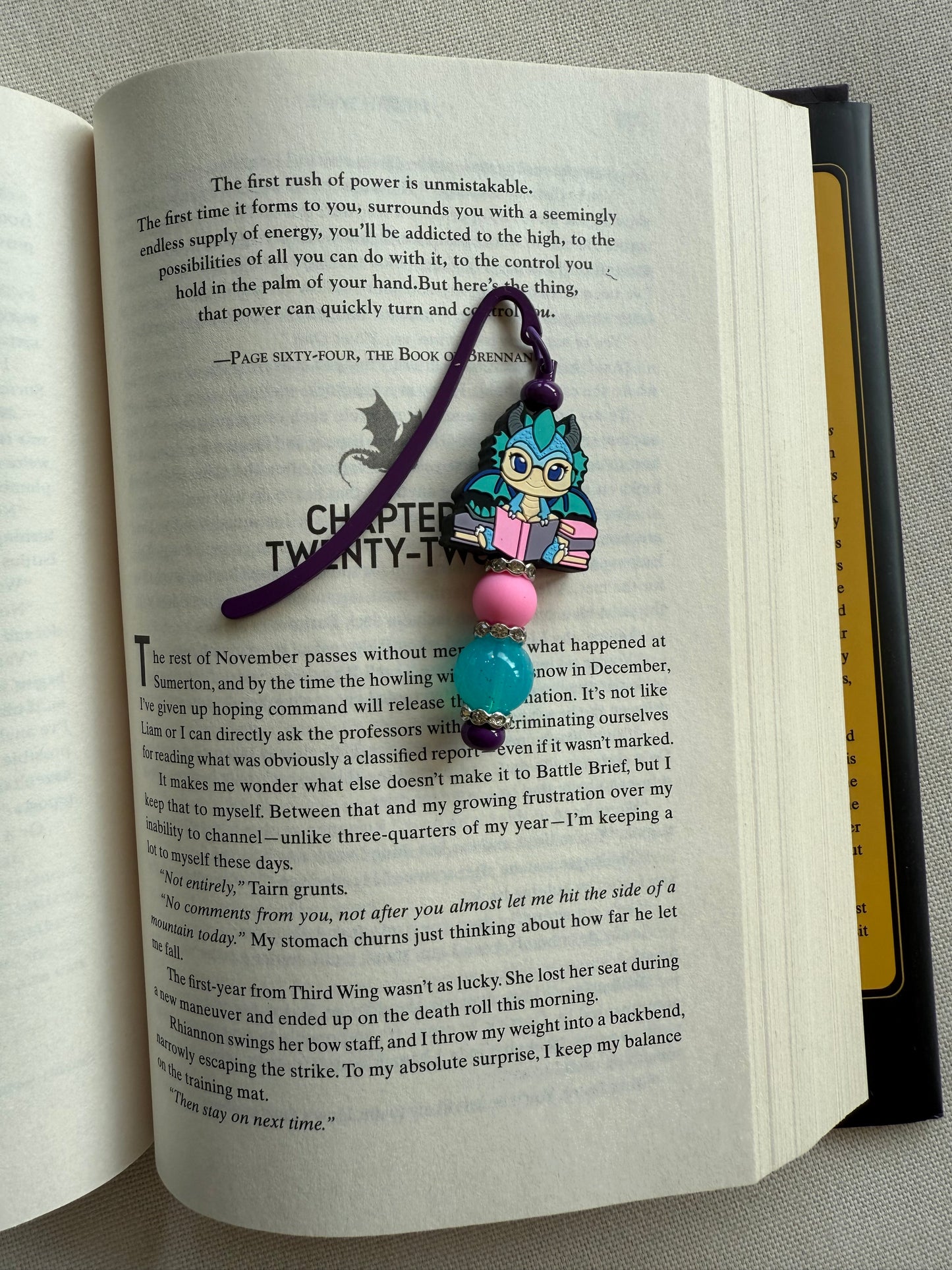 Cutie Dragon Beaded Bookmark