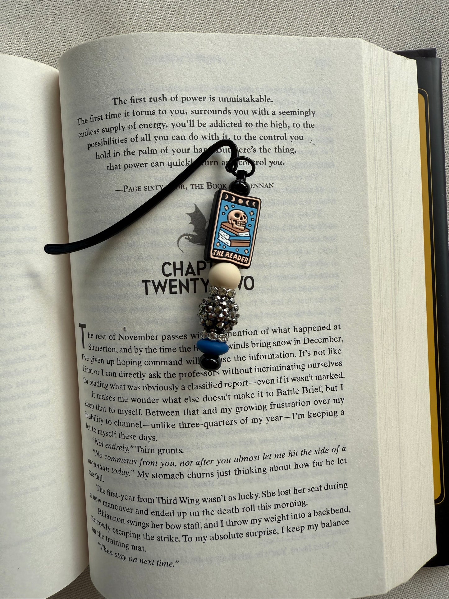 The Reader tarot card Beaded Bookmark