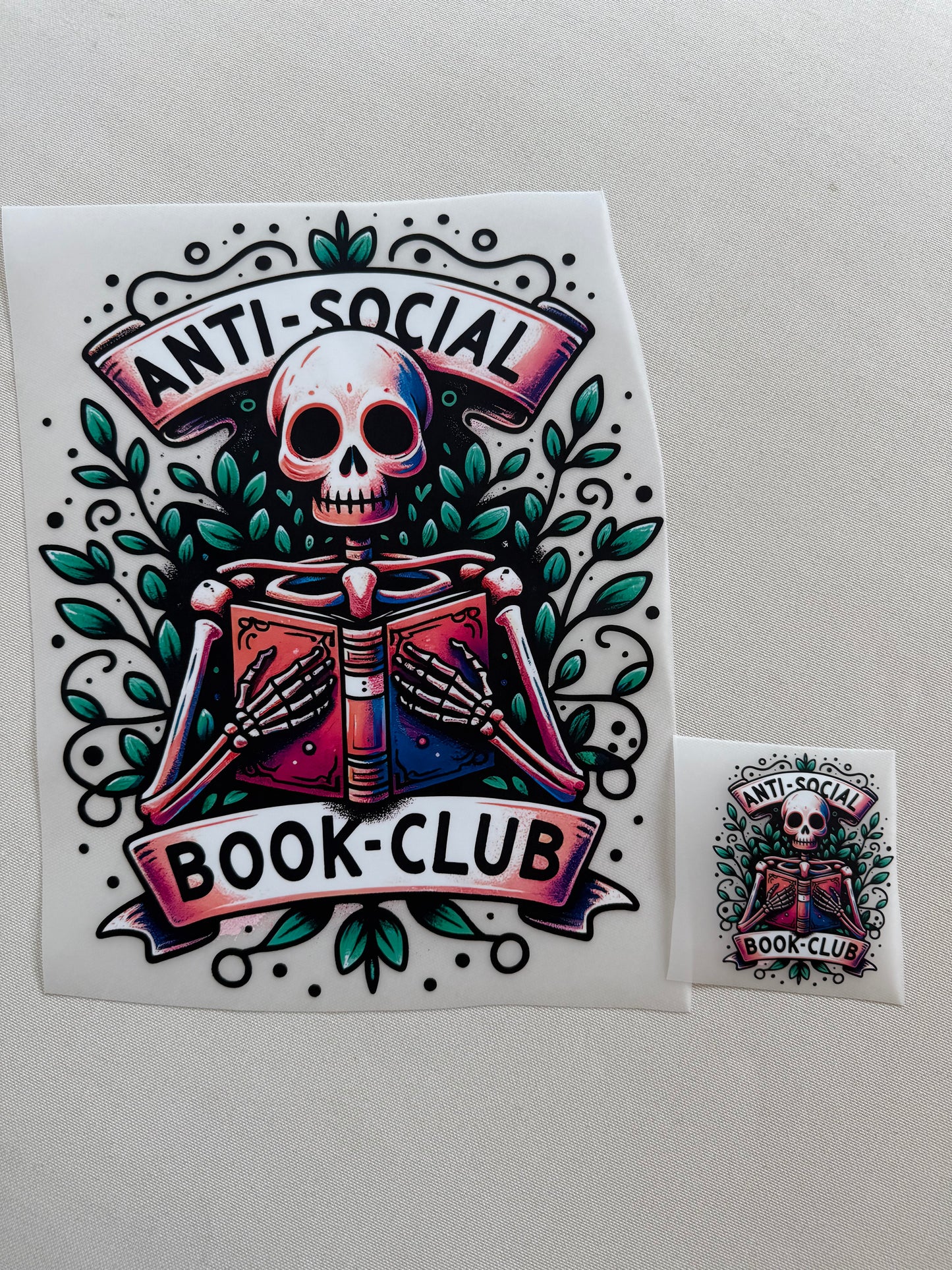 Antisocial Book Club Skeleton Shirt (BACK & POCKET DESIGN)