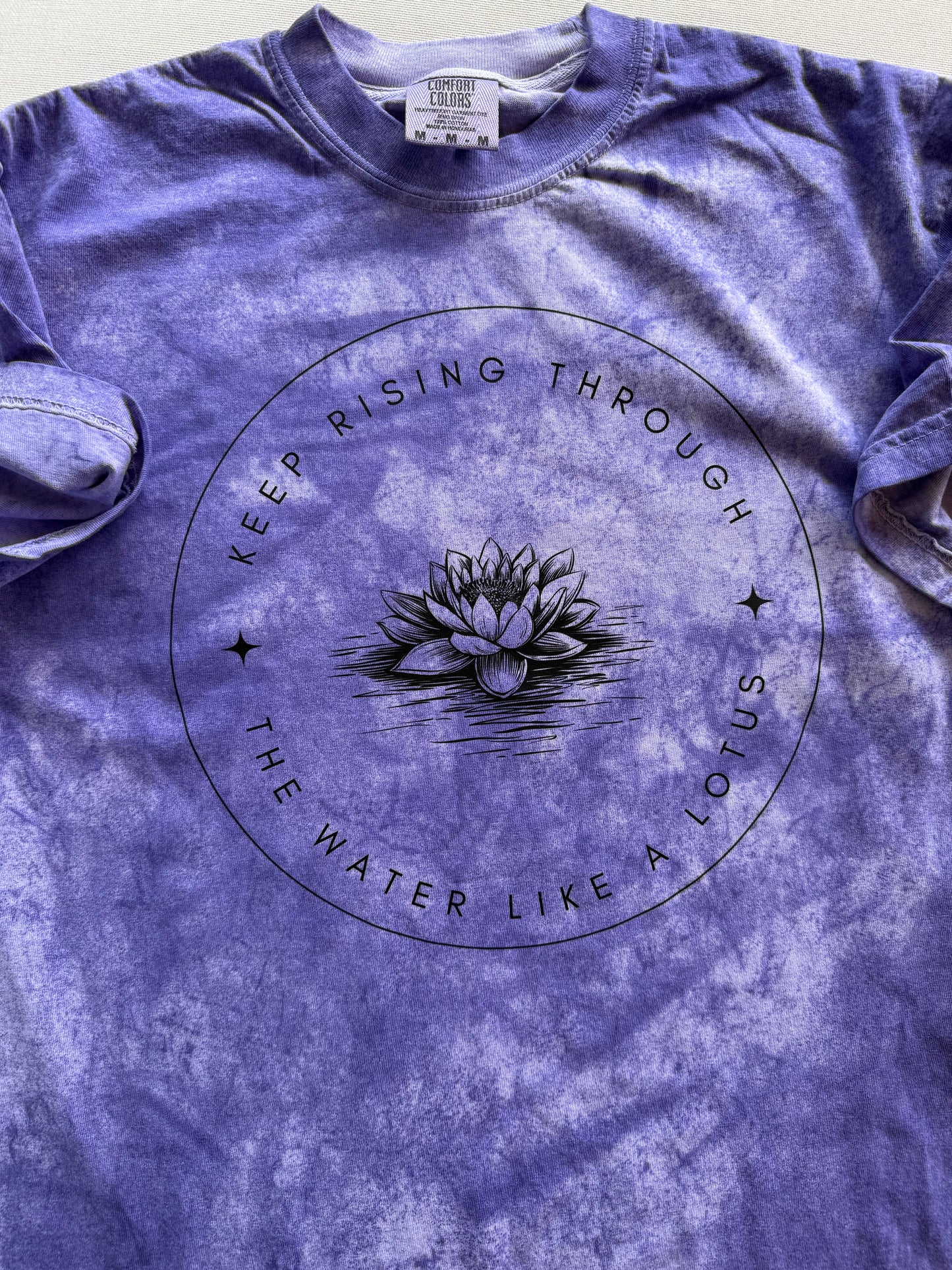 Keep rising through the water like a lotus Shirt (FRONT & BACK DESIGN)