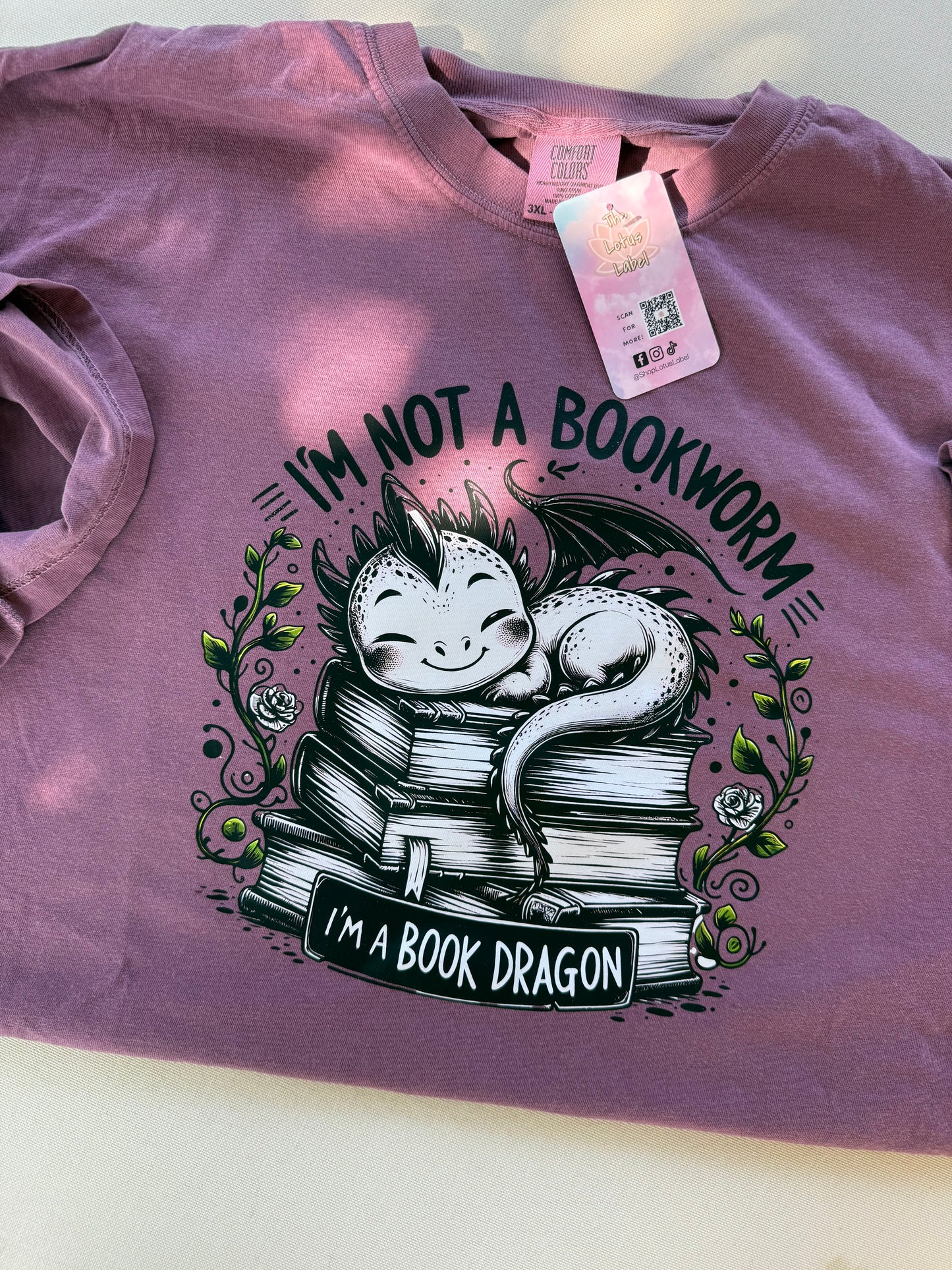 Not a Bookworm, Book Dragon Shirt