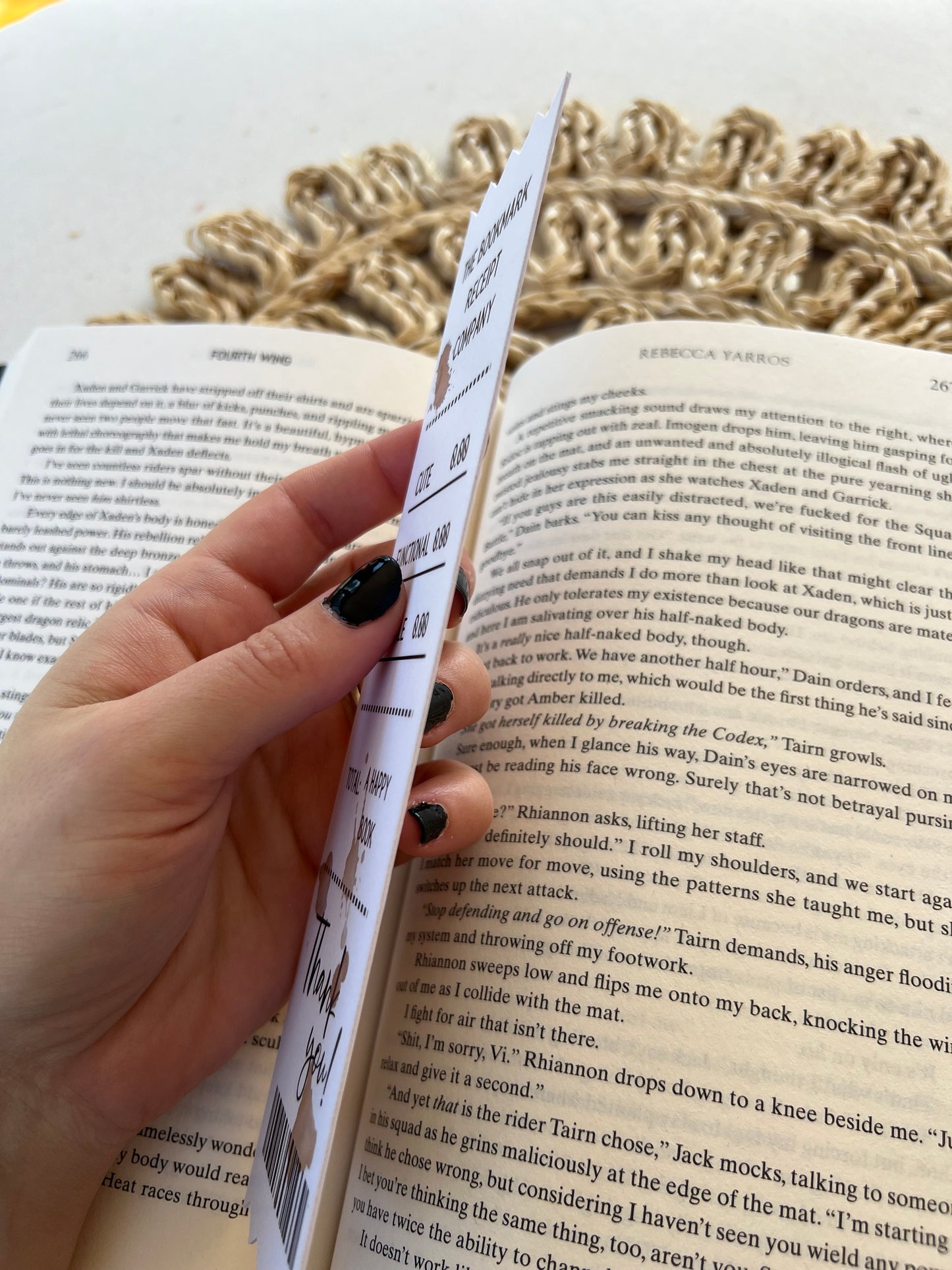 Soft Touch Laminate Receipt Classic Bookmark