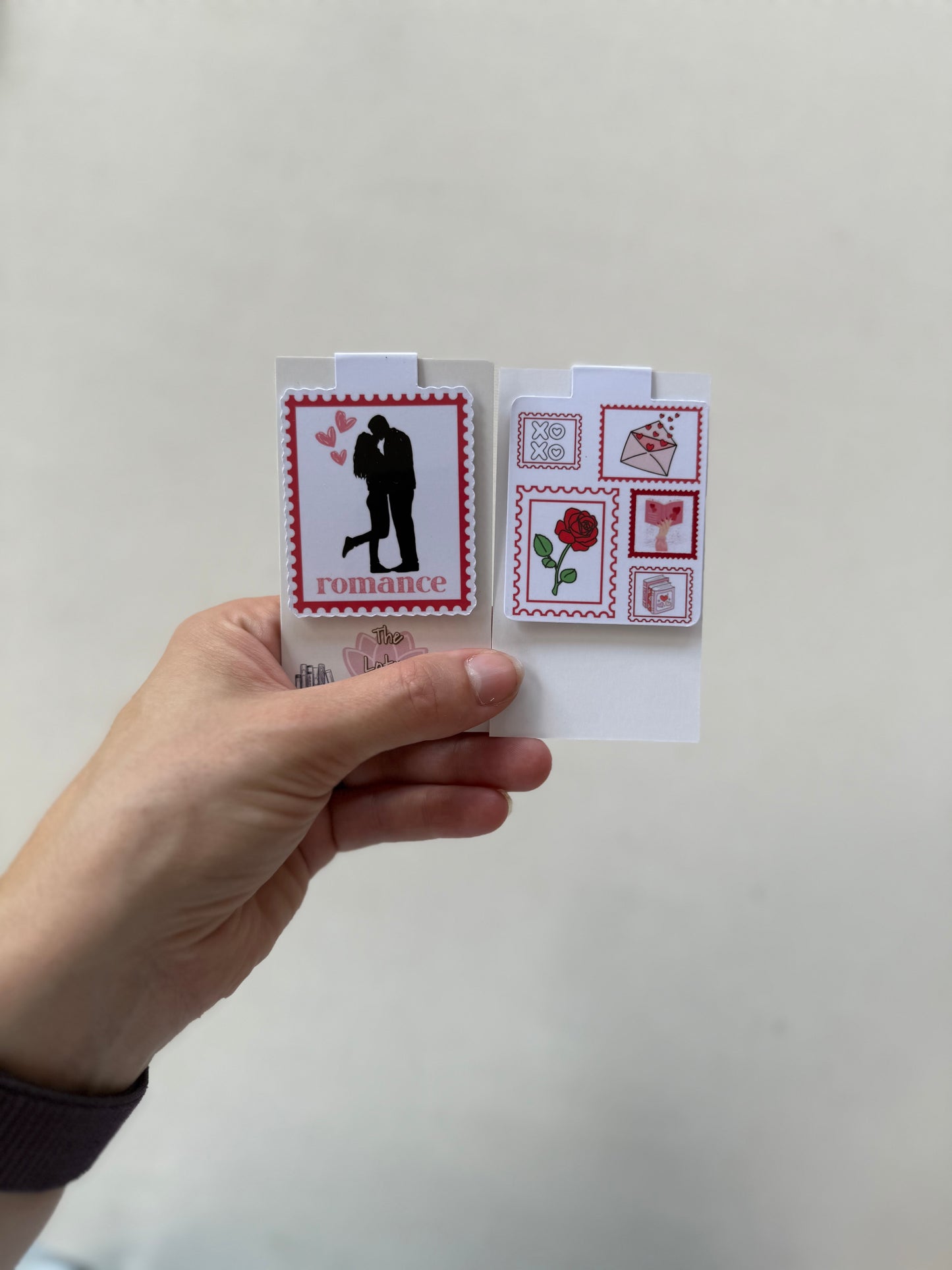 Romance Stamps Magnetic Bookmark
