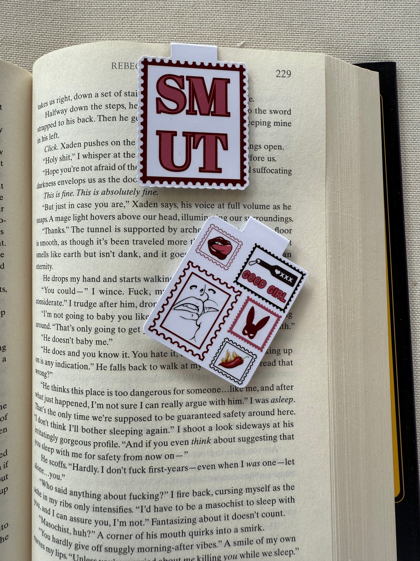 Smut Stamps Magnetic Bookmark