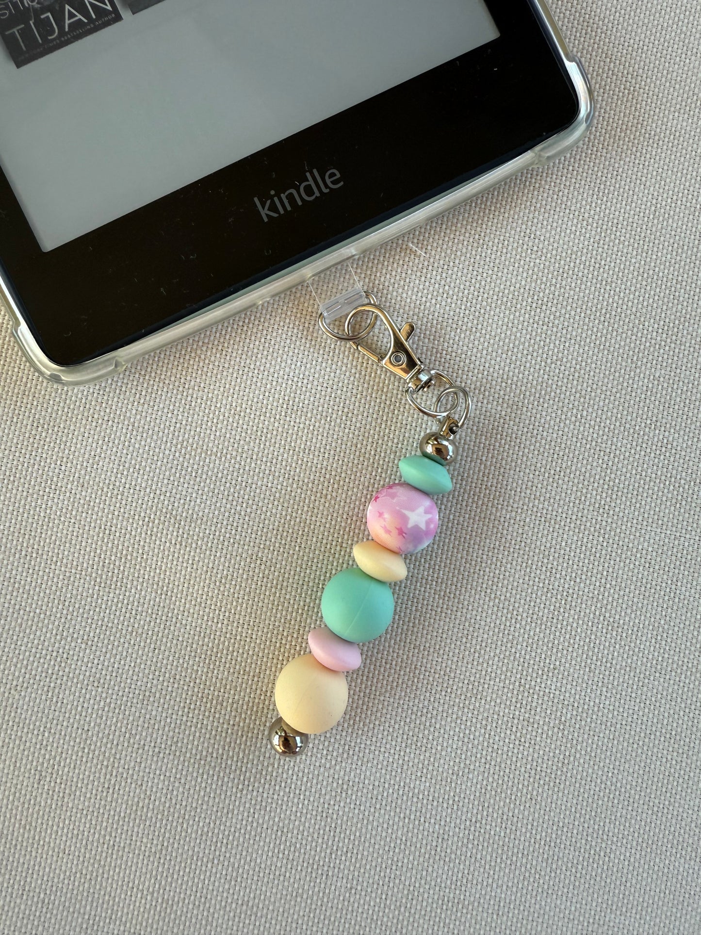 Pastel Galaxy Bead Tethered Charm