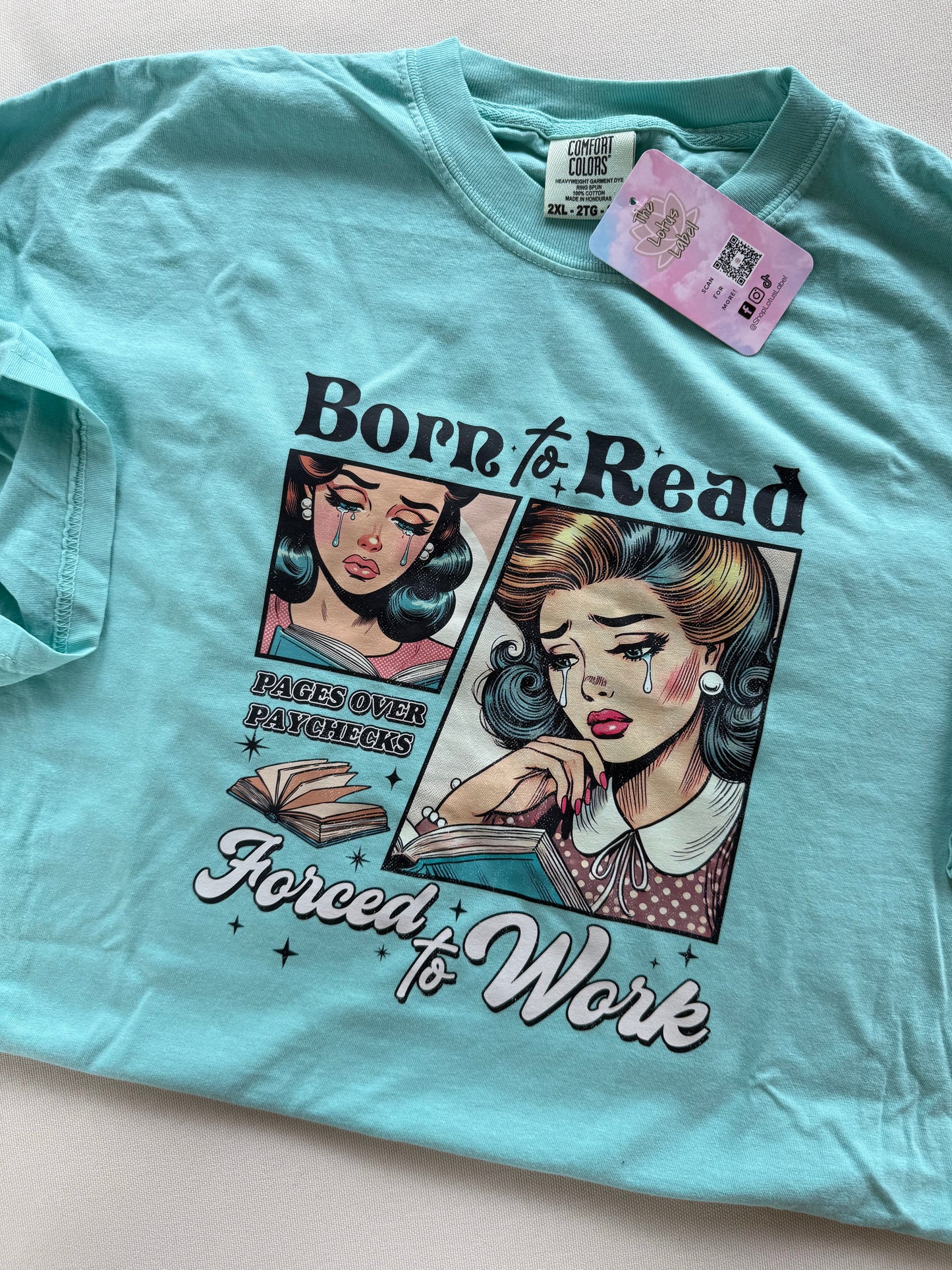 Born to read forced to work Shirt