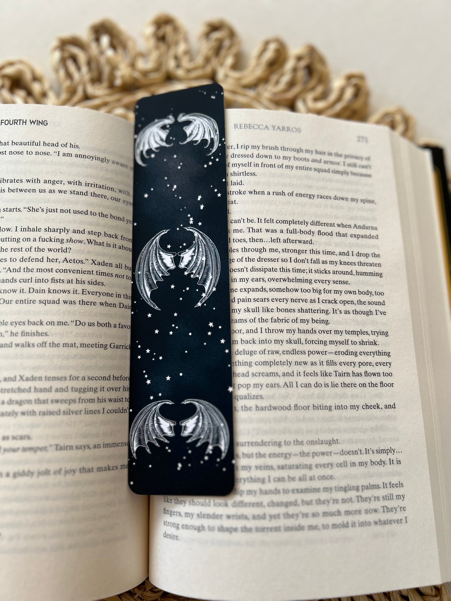 Soft Touch Laminate Bat Boys Classic Bookmark