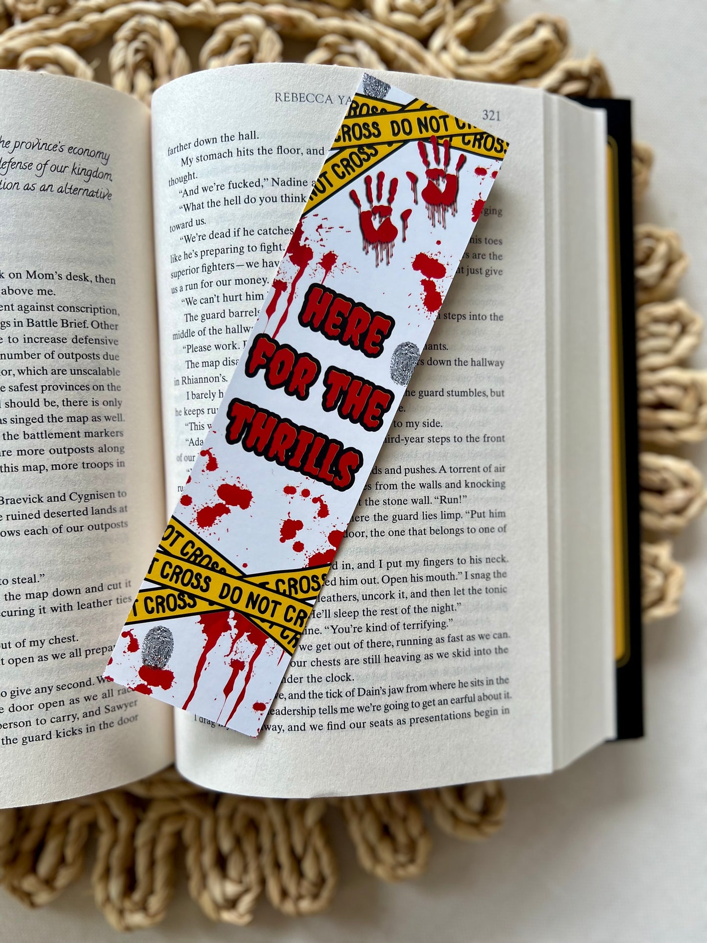 Thrills Crime Scene Classic Bookmark