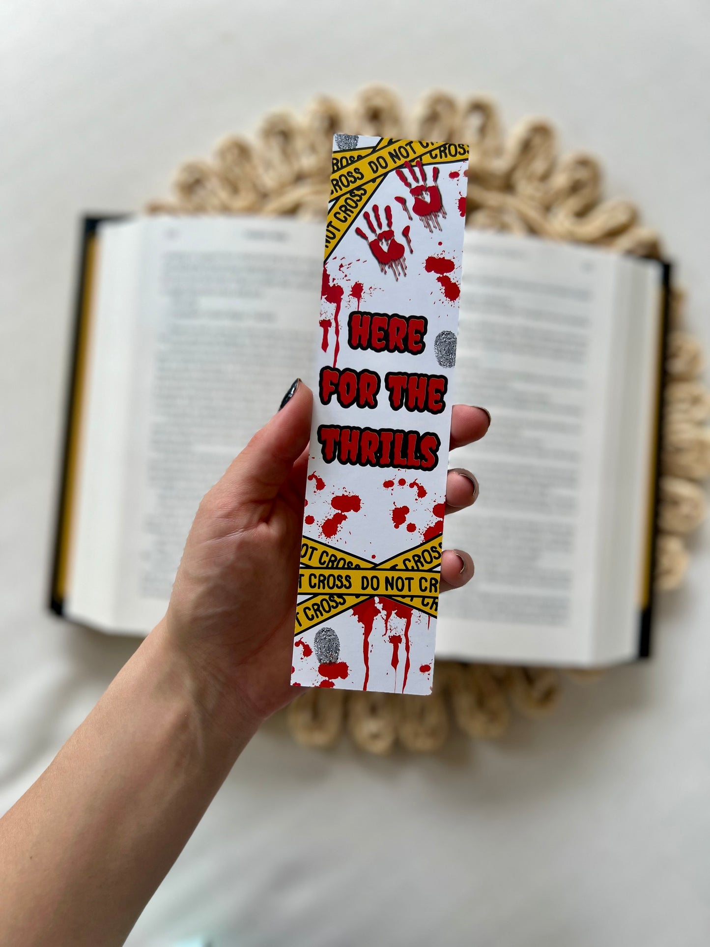 Thrills Crime Scene Classic Bookmark