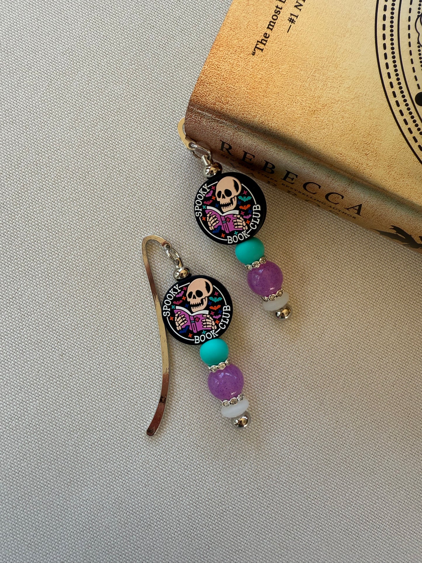 Spooky Book Club Beaded Bookmark