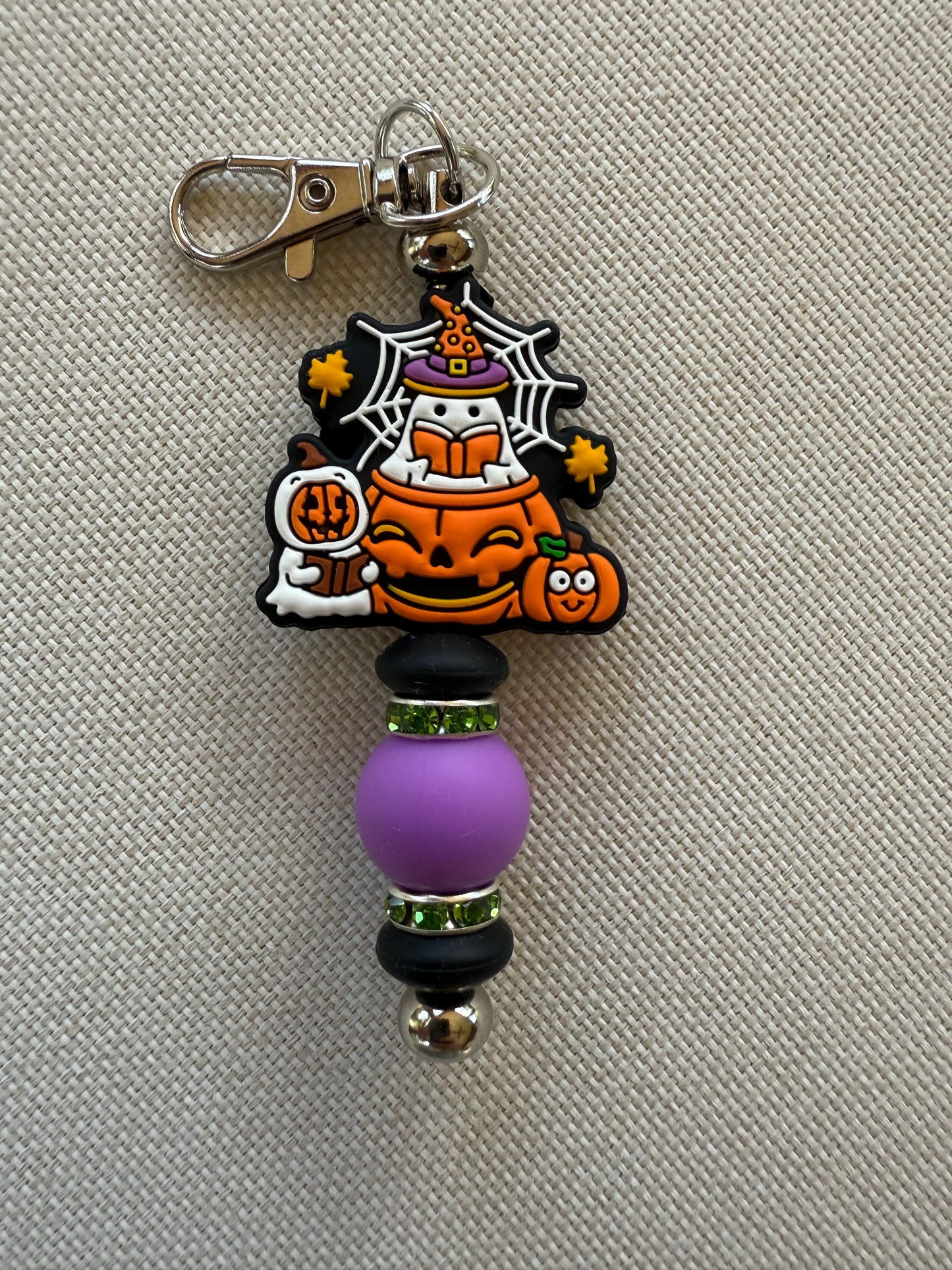 Pumpkin Ghosts Tethered Charm