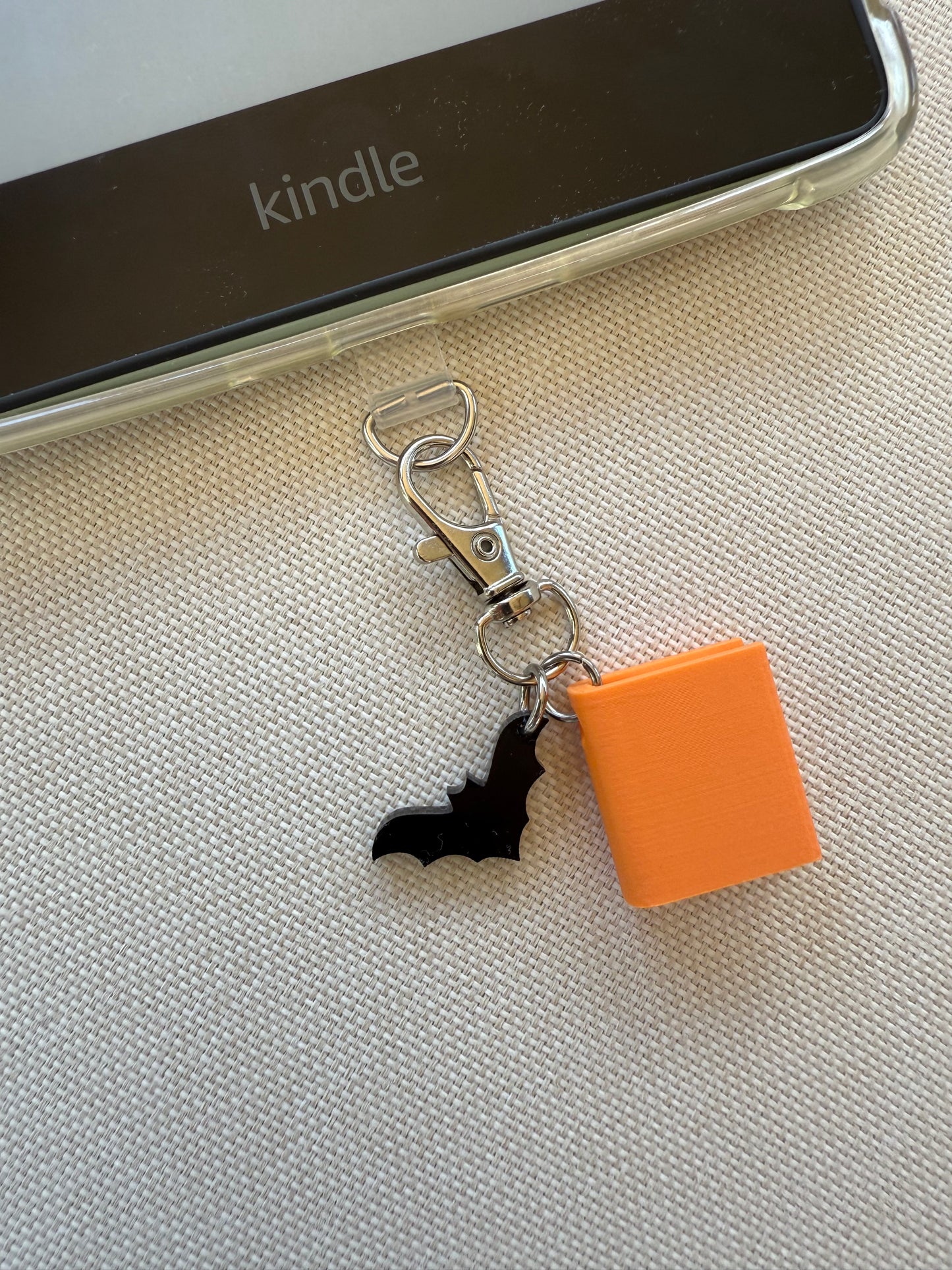Book with Bat Tethered Charm