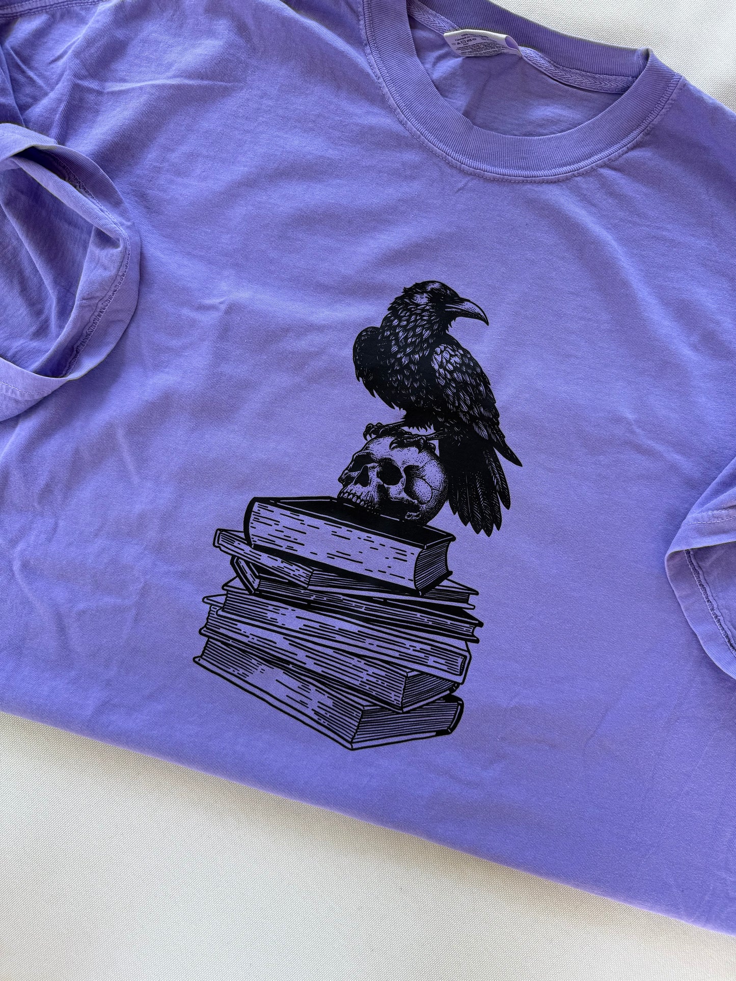 Raven Book Stack Shirt