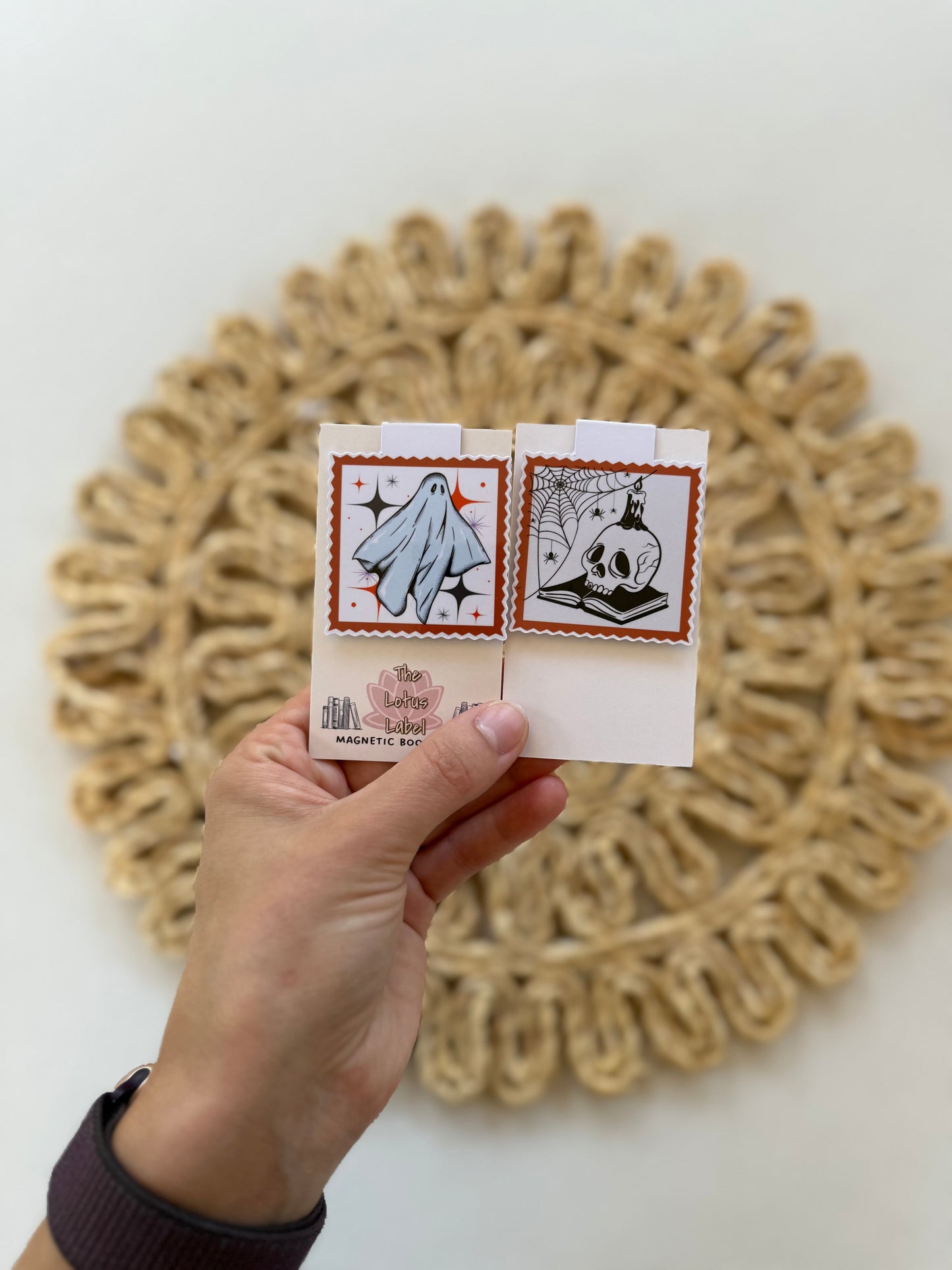 Spooky Halloween Stamps Magnetic Bookmark