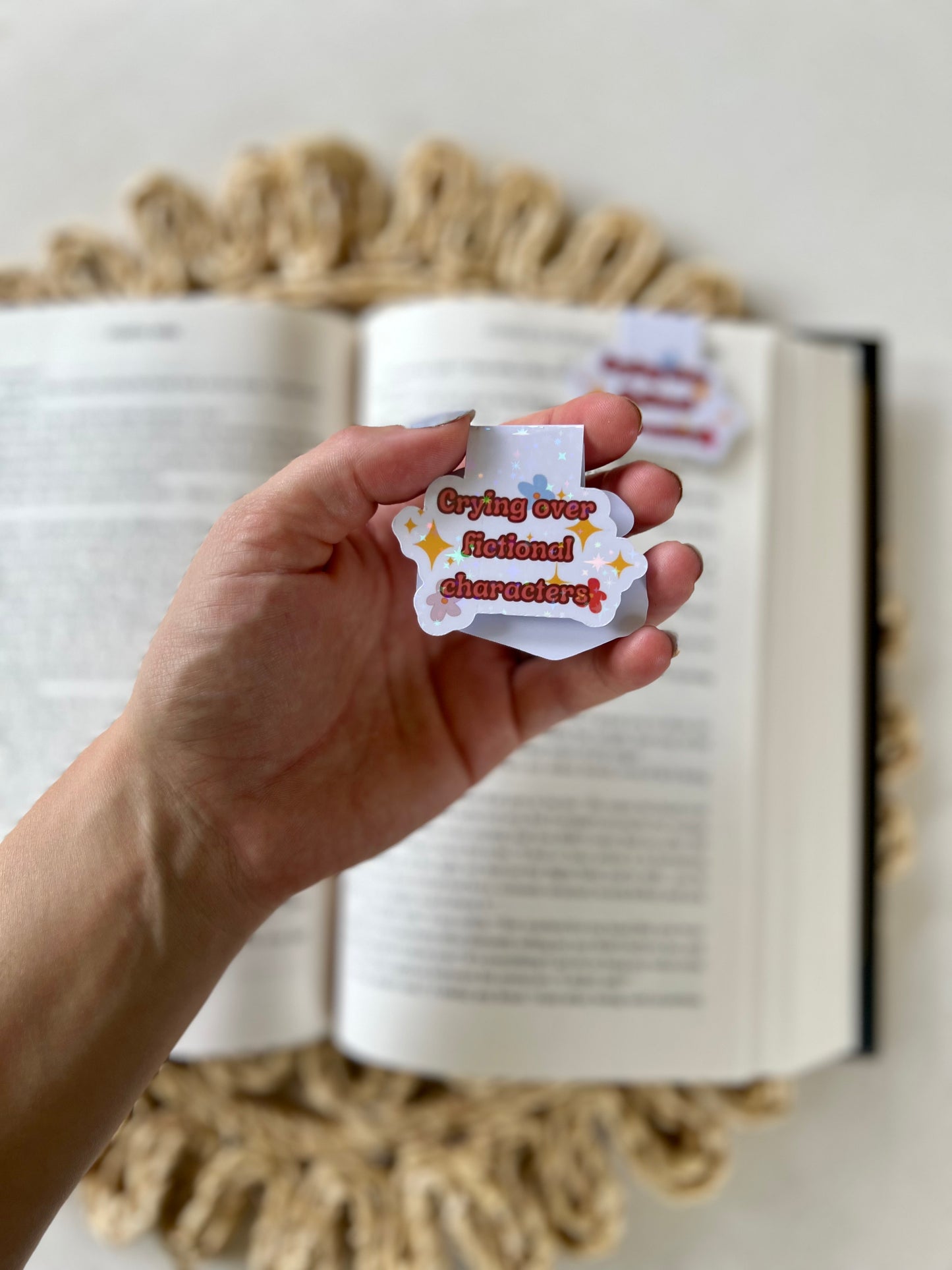 Crying over fictional characters Magnetic Bookmark