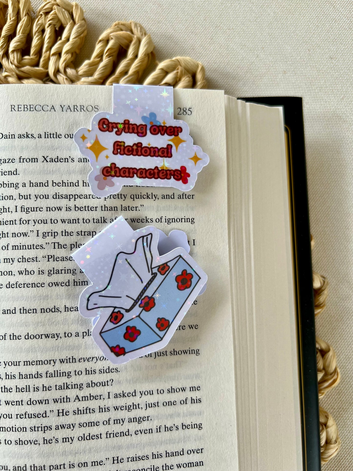Crying over fictional characters Magnetic Bookmark