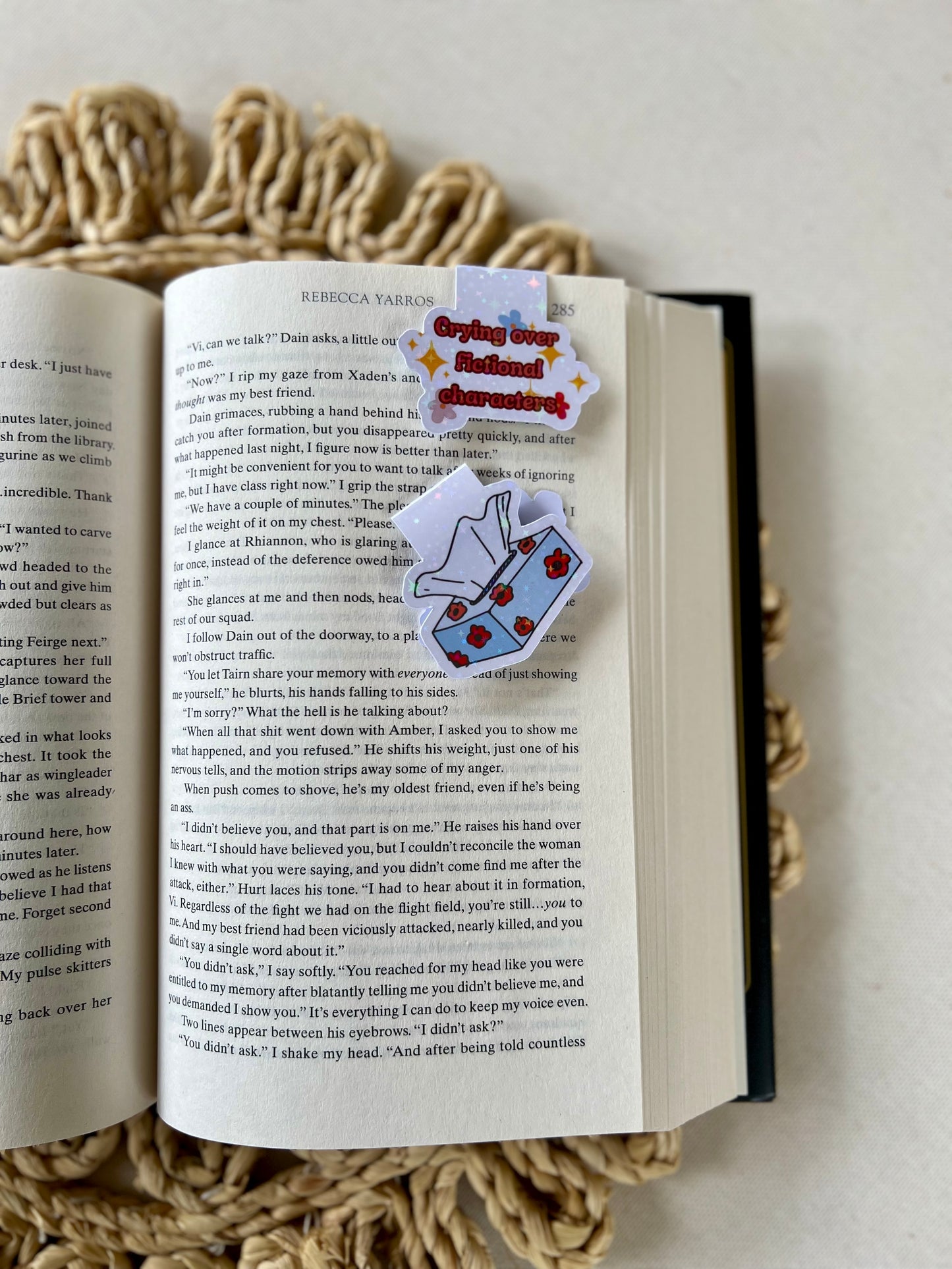 Crying over fictional characters Magnetic Bookmark