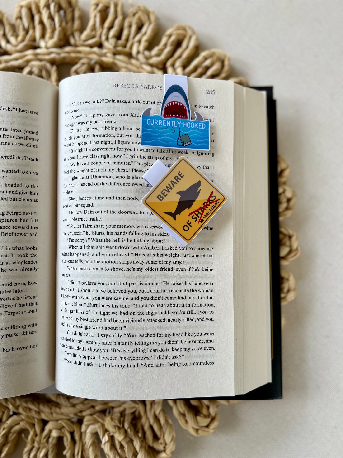 Hooked Shark Magnetic Bookmark