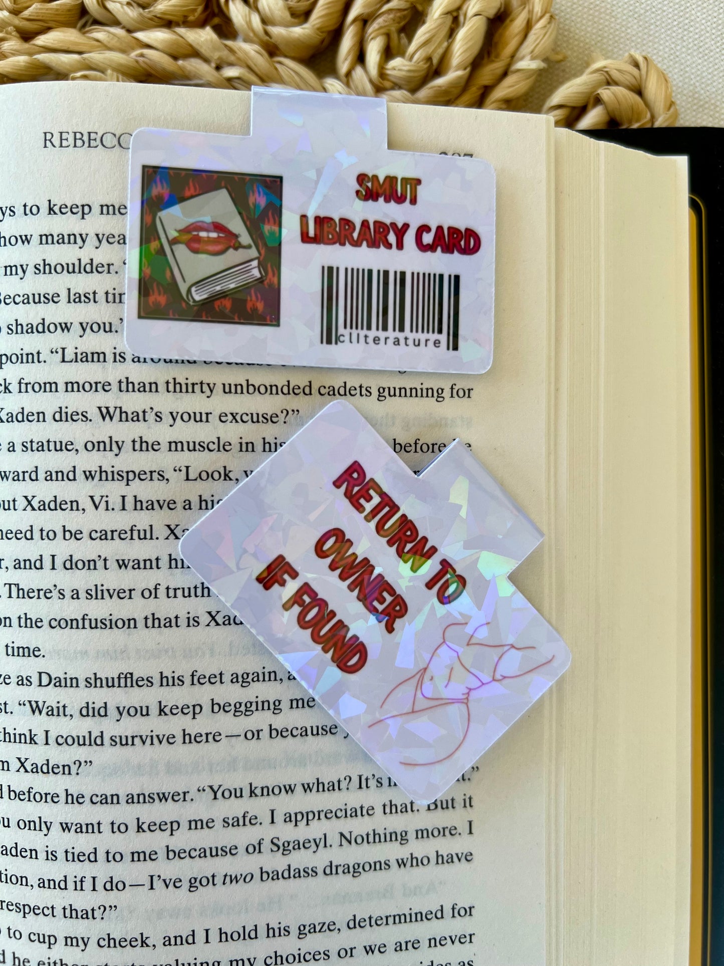 Smut Library Card Magnetic Bookmark