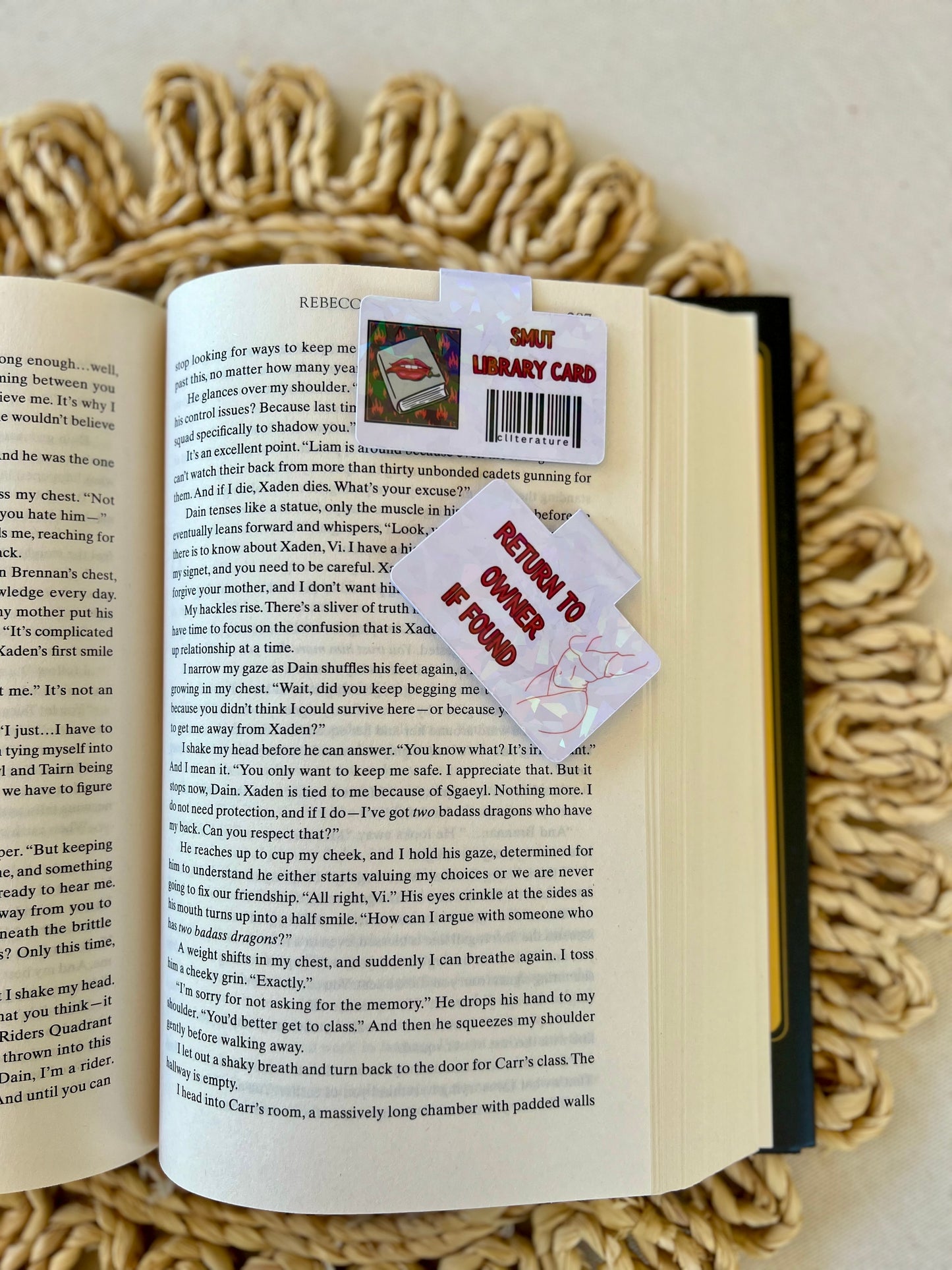 Smut Library Card Magnetic Bookmark