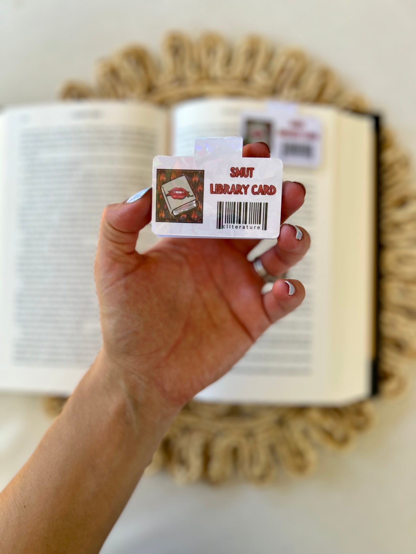 Smut Library Card Magnetic Bookmark