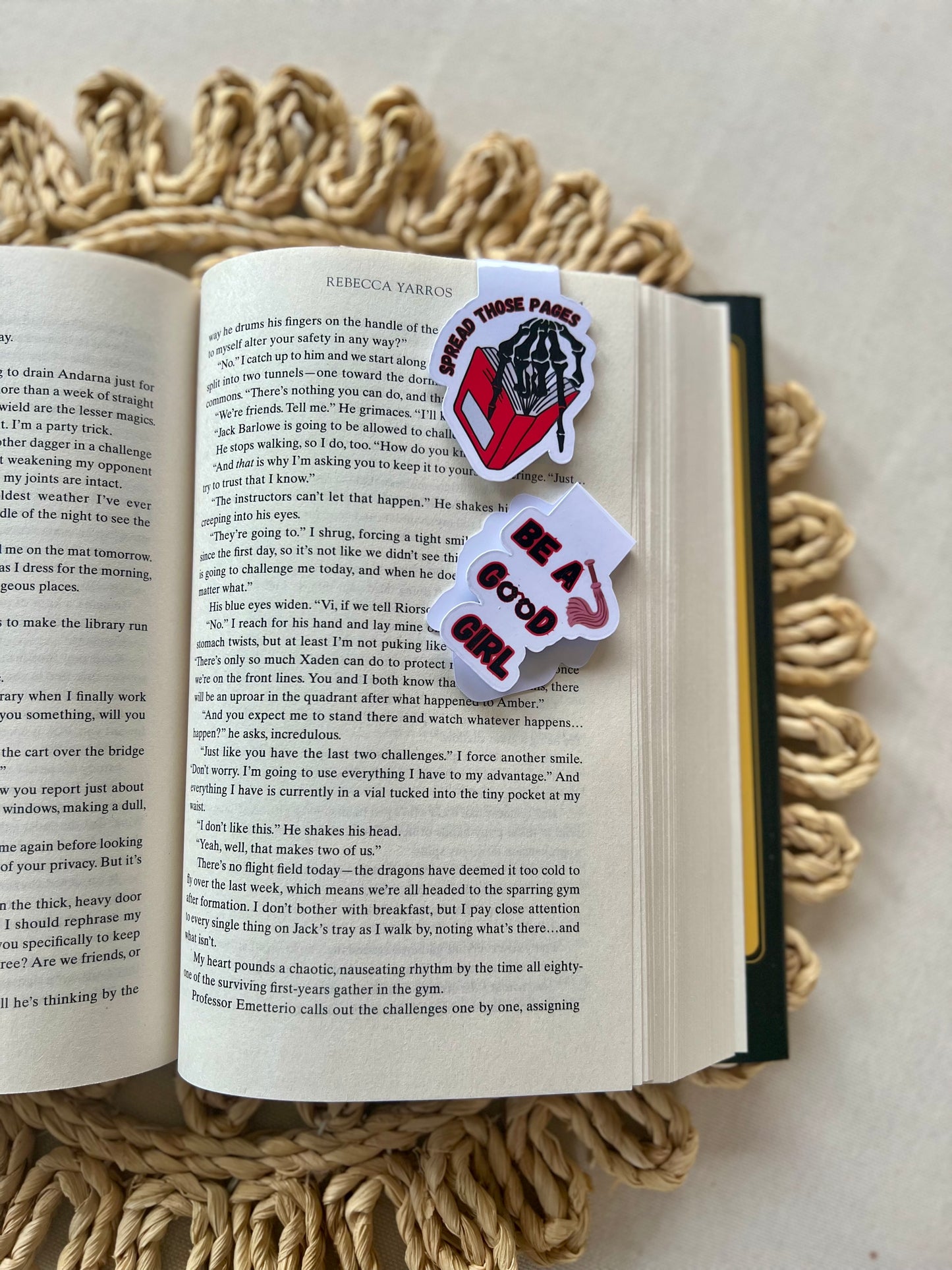Skeleton Hand Spread Those Pages Magnetic Bookmark