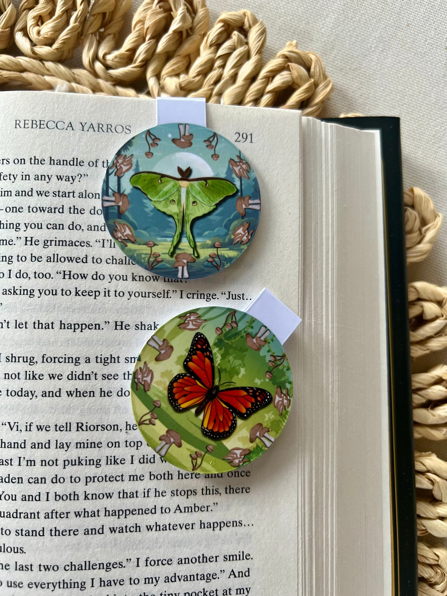 Moth/Butterfly Magnetic Bookmark