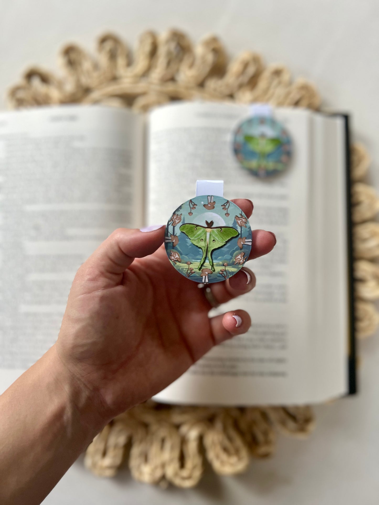Moth/Butterfly Magnetic Bookmark
